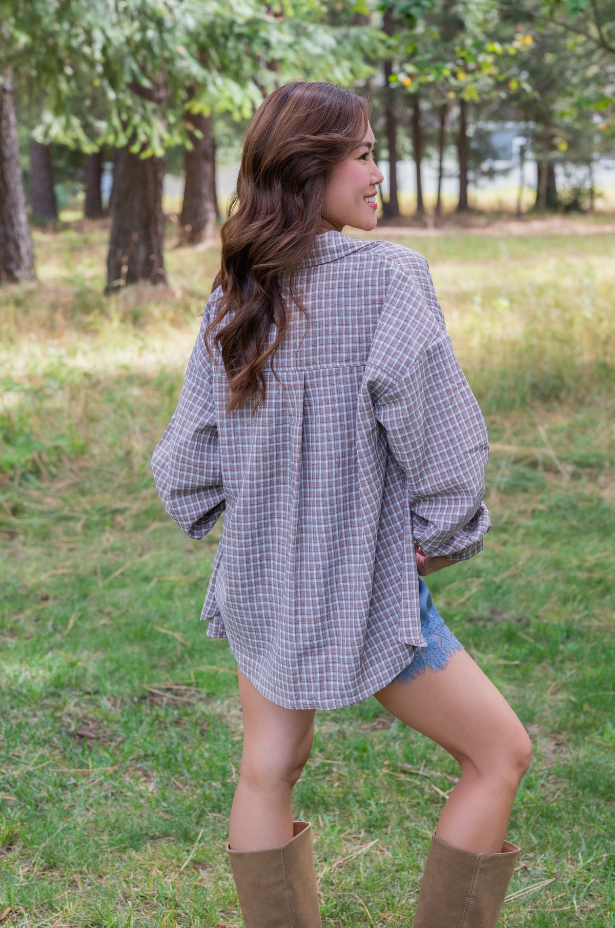 MARLYN PLAID BUTTON DOWN