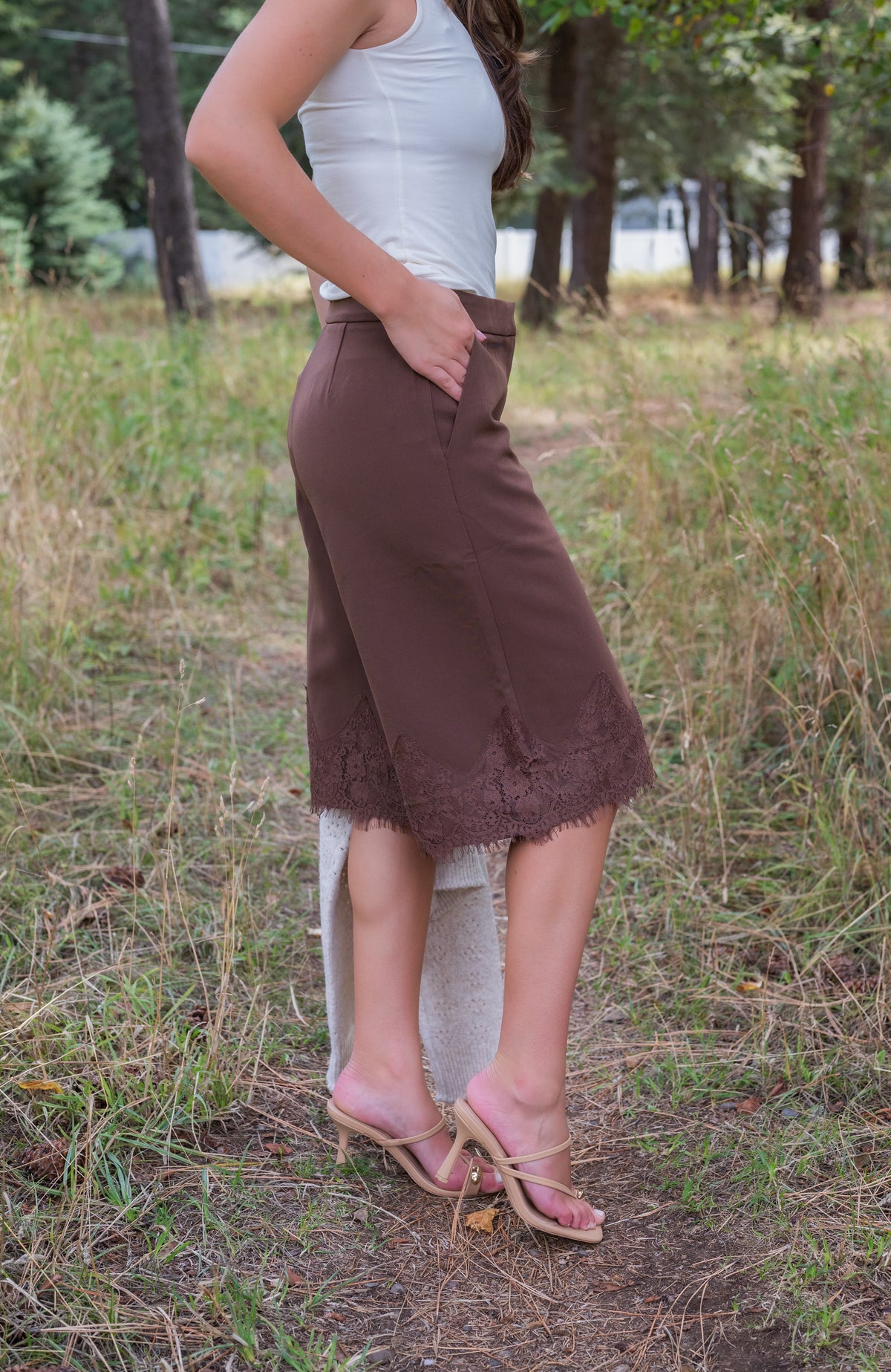 ARABELLA LACE BERMUDA SHORTS