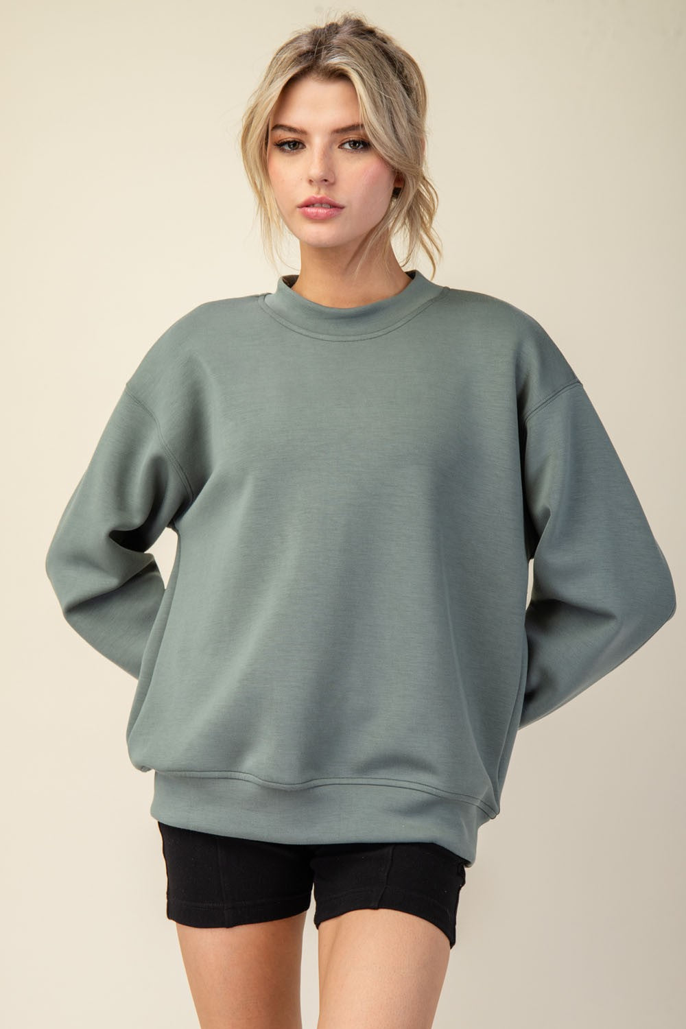 KATRINA MOCK NECK PULLOVER