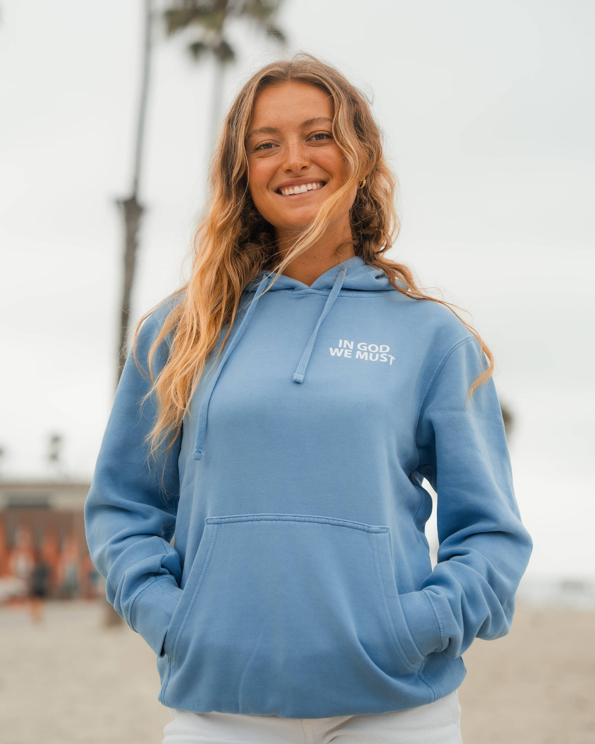 Jesus Saves Blue Hoodie