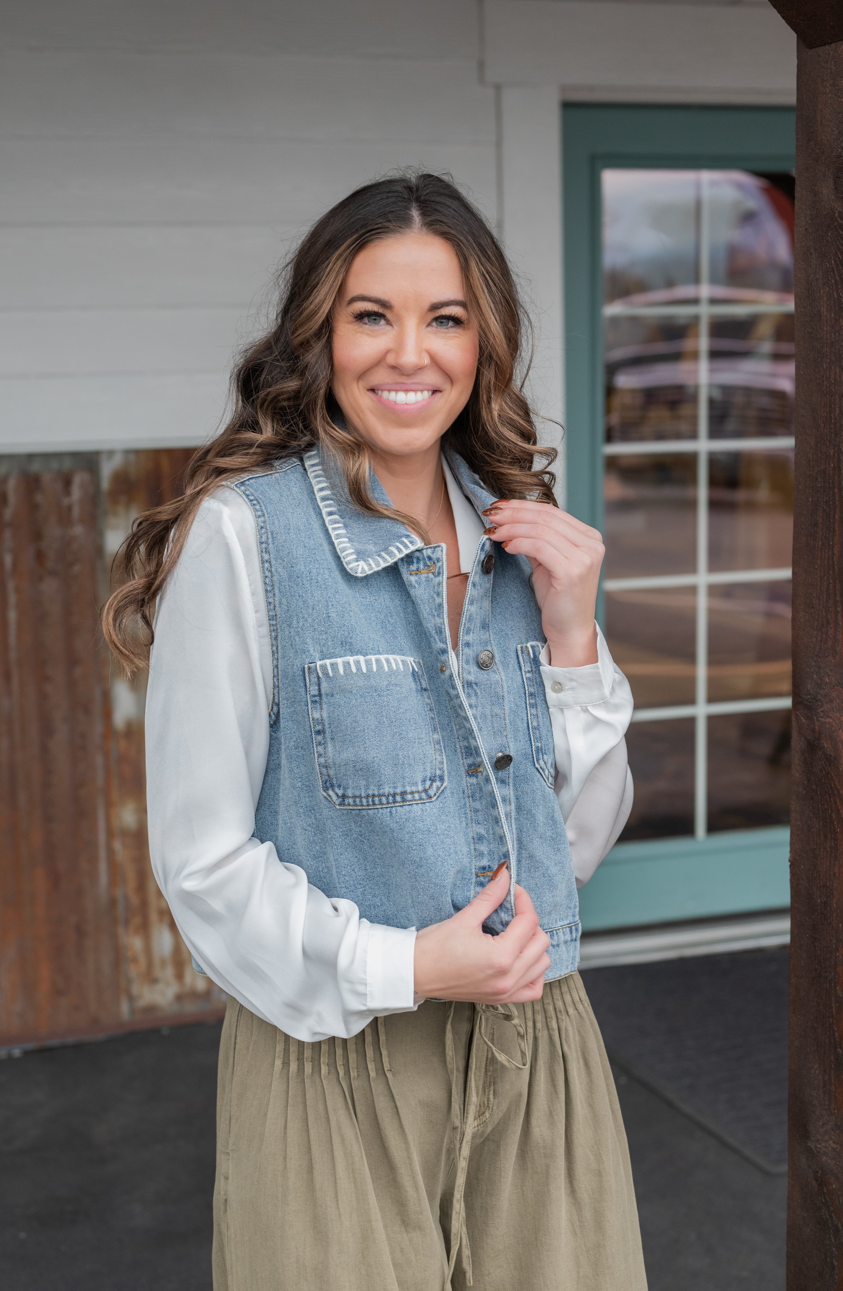 FLORINE DENIM VEST