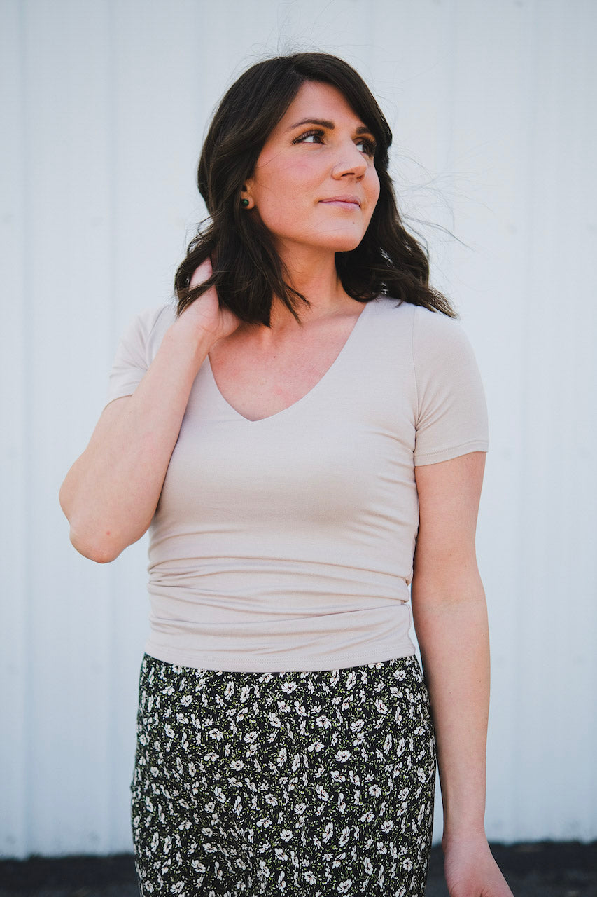 HANNAH V NECK TOP