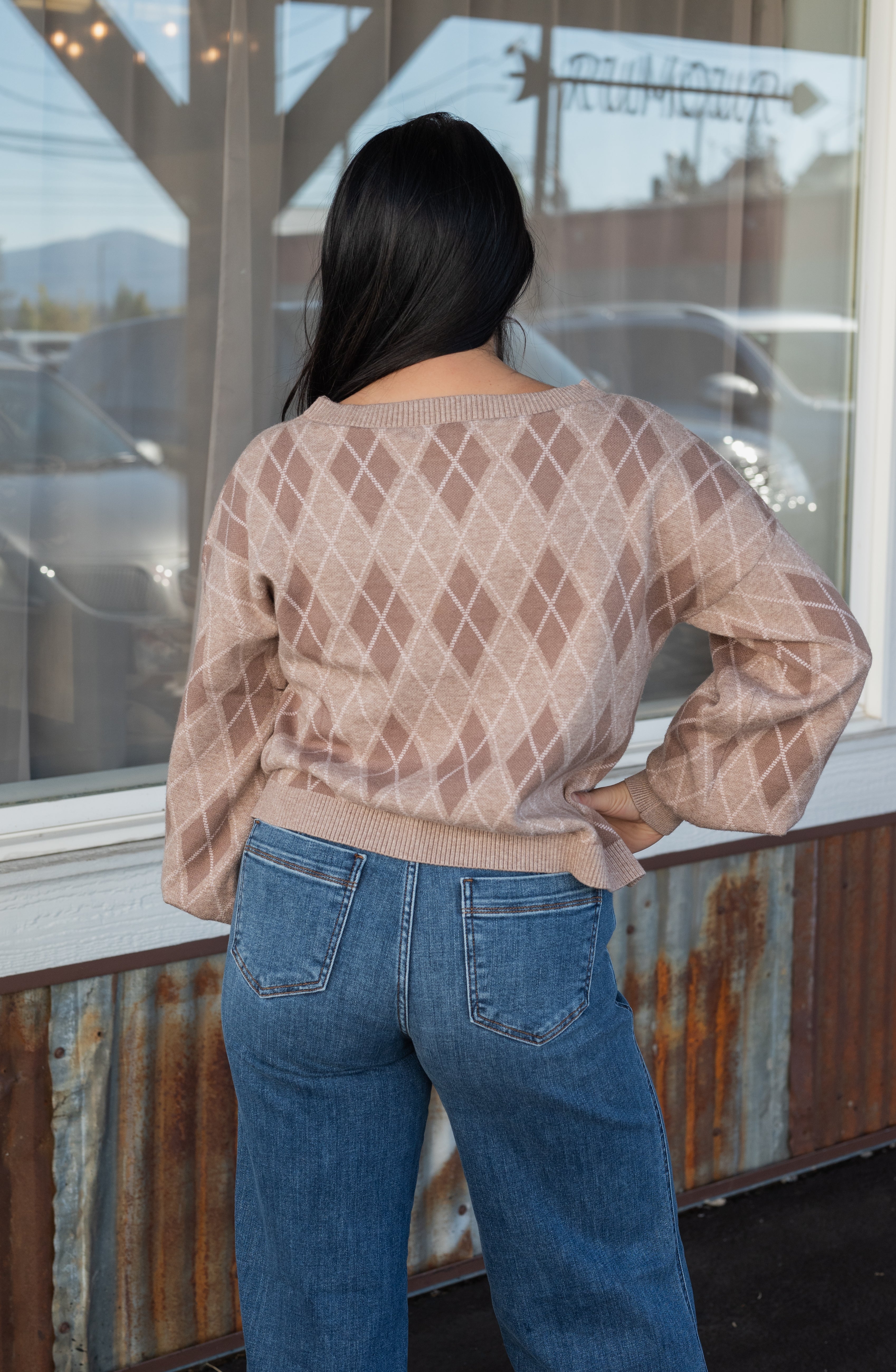 JEN ARGYLE SWEATER