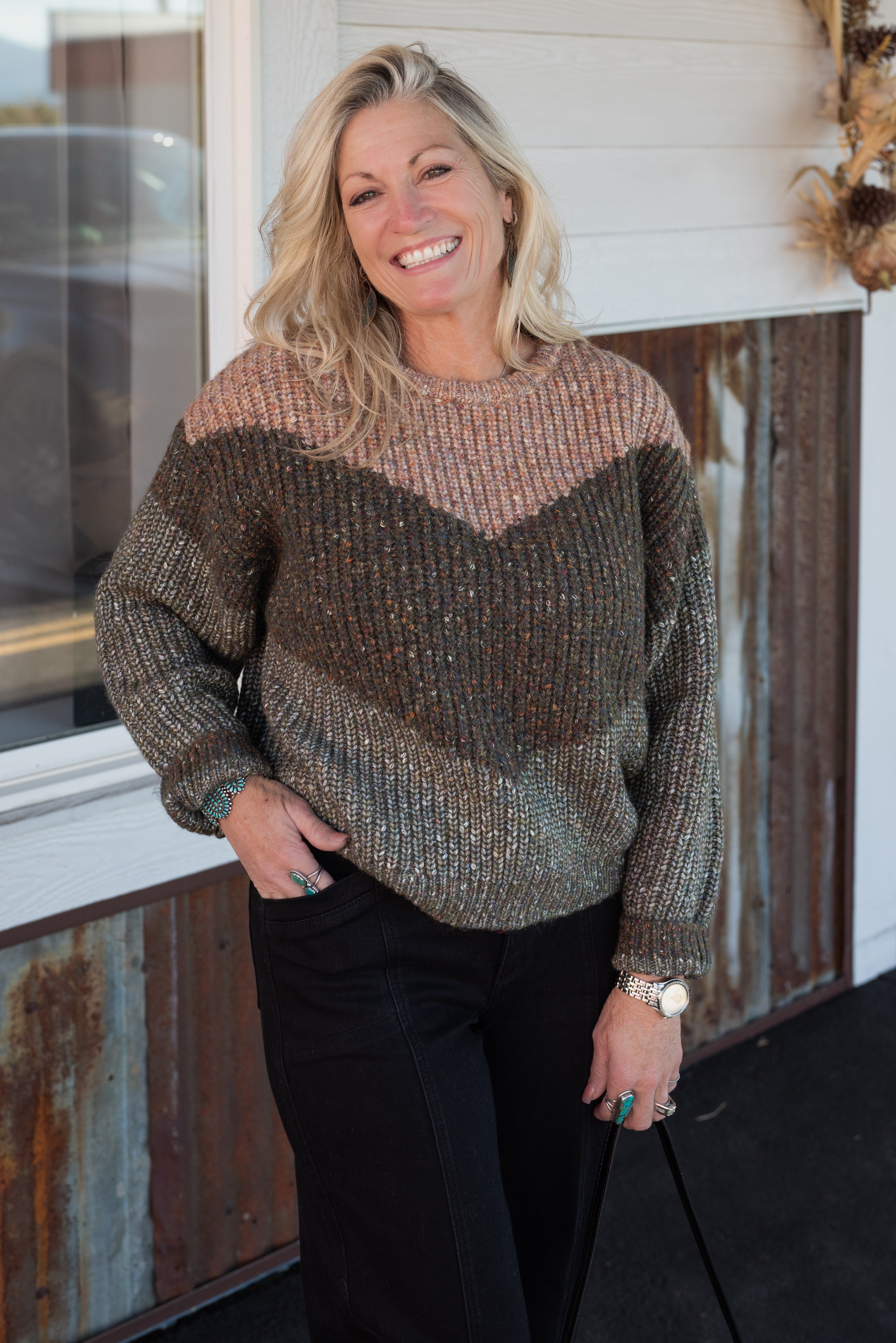KELLEN CHEVRON SWEATER