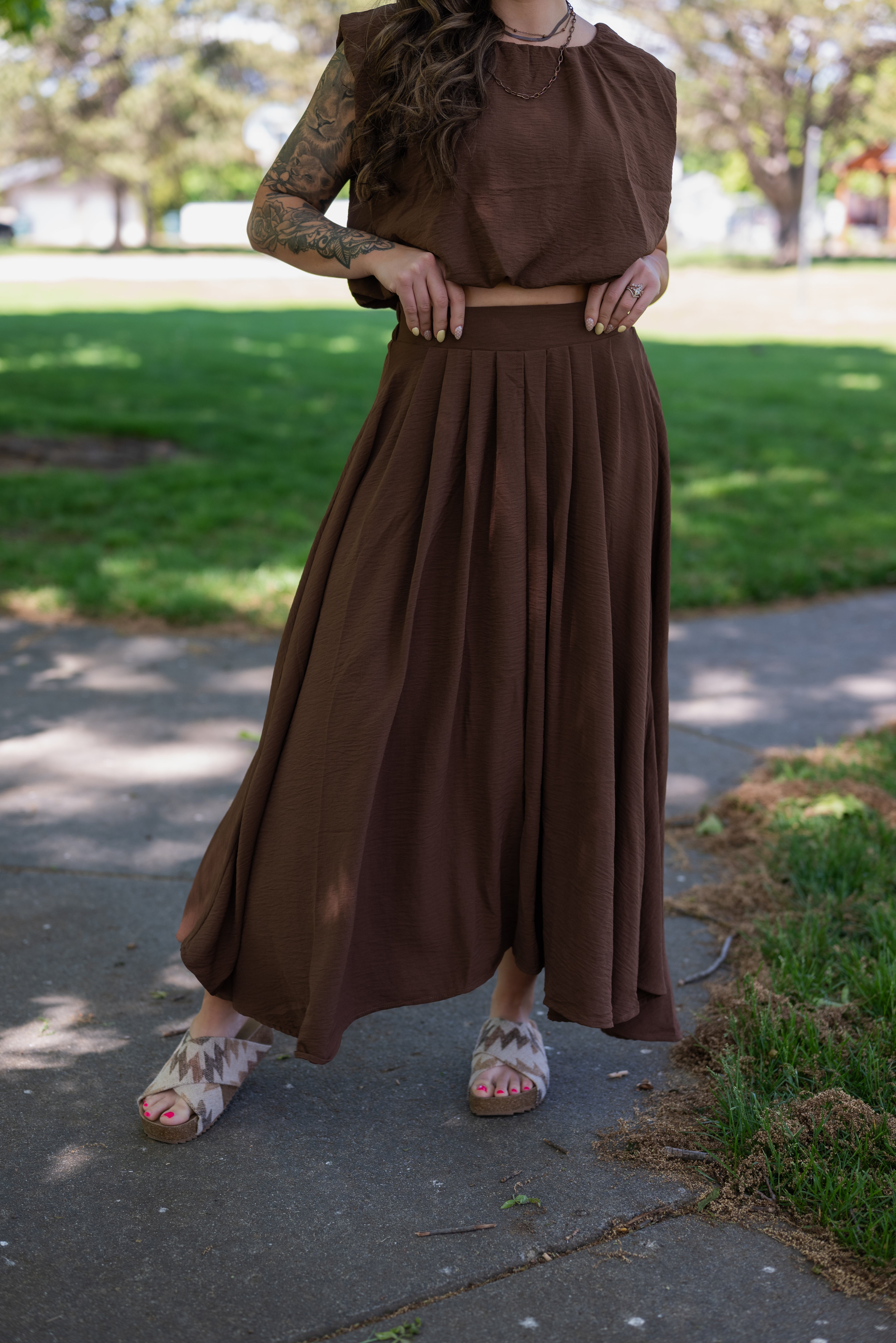 KERRY PLEATED SKIRT