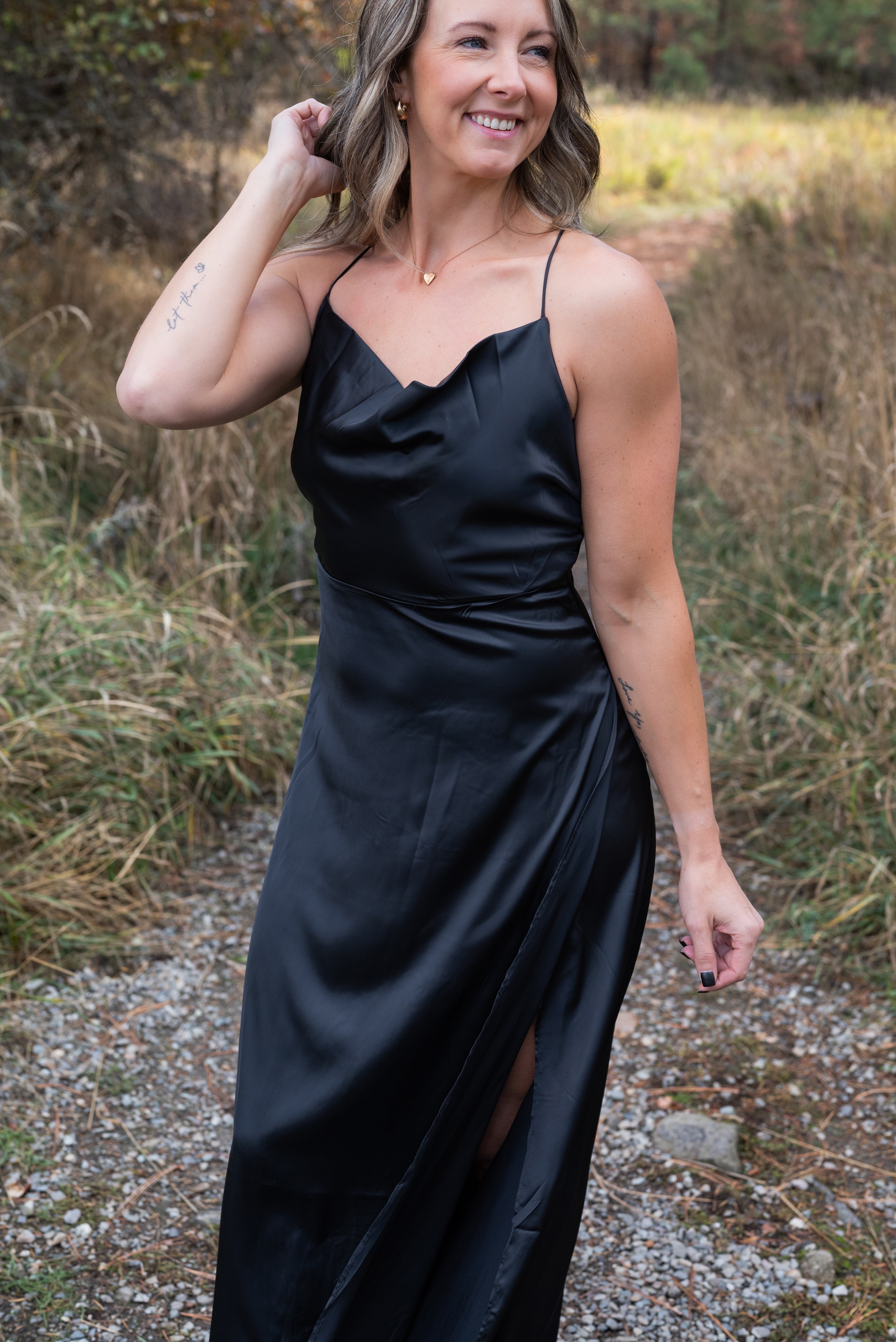 TAYLOR SILKY MAXI DRESS