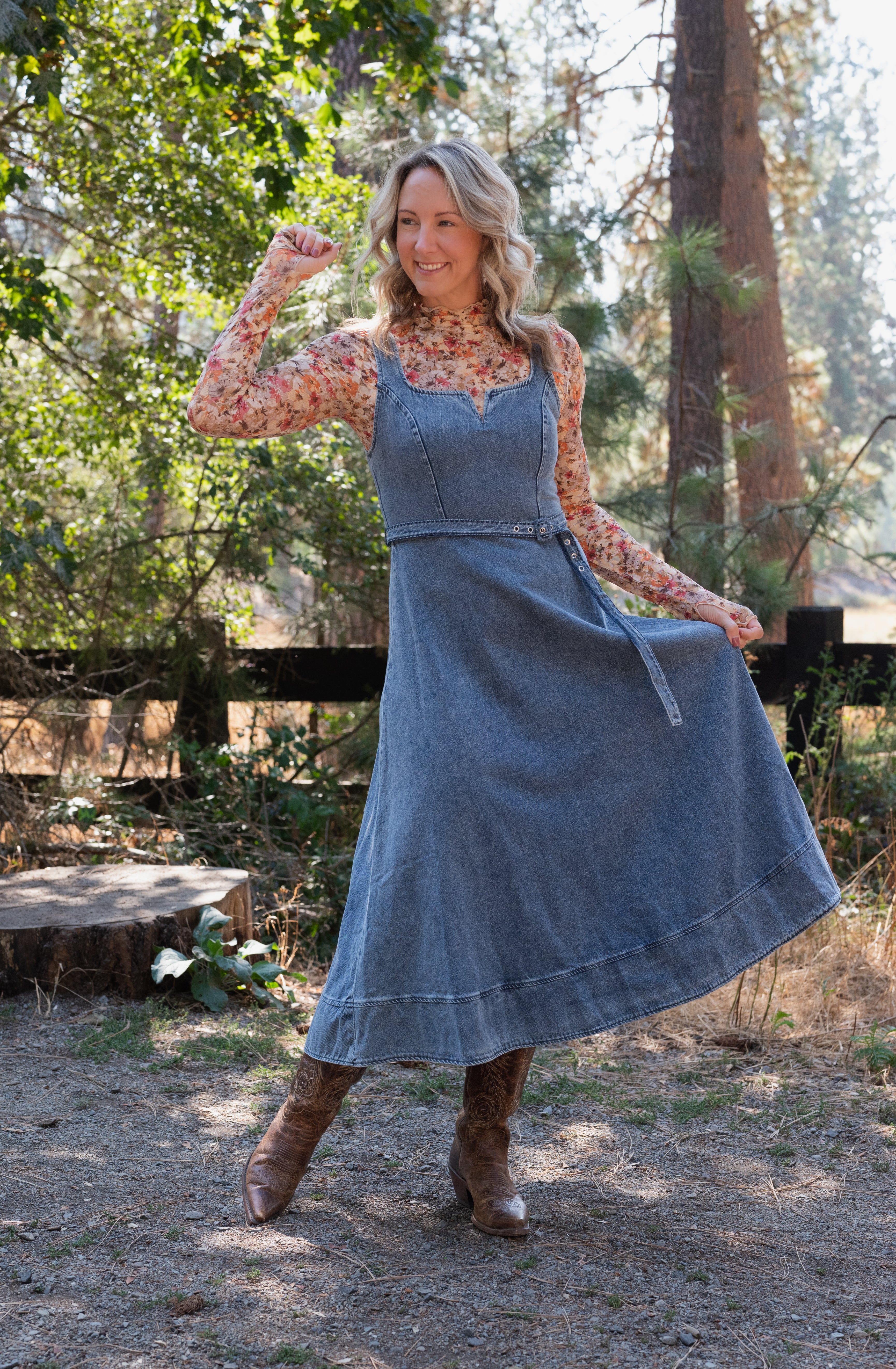 JENNA DENIM DRESS