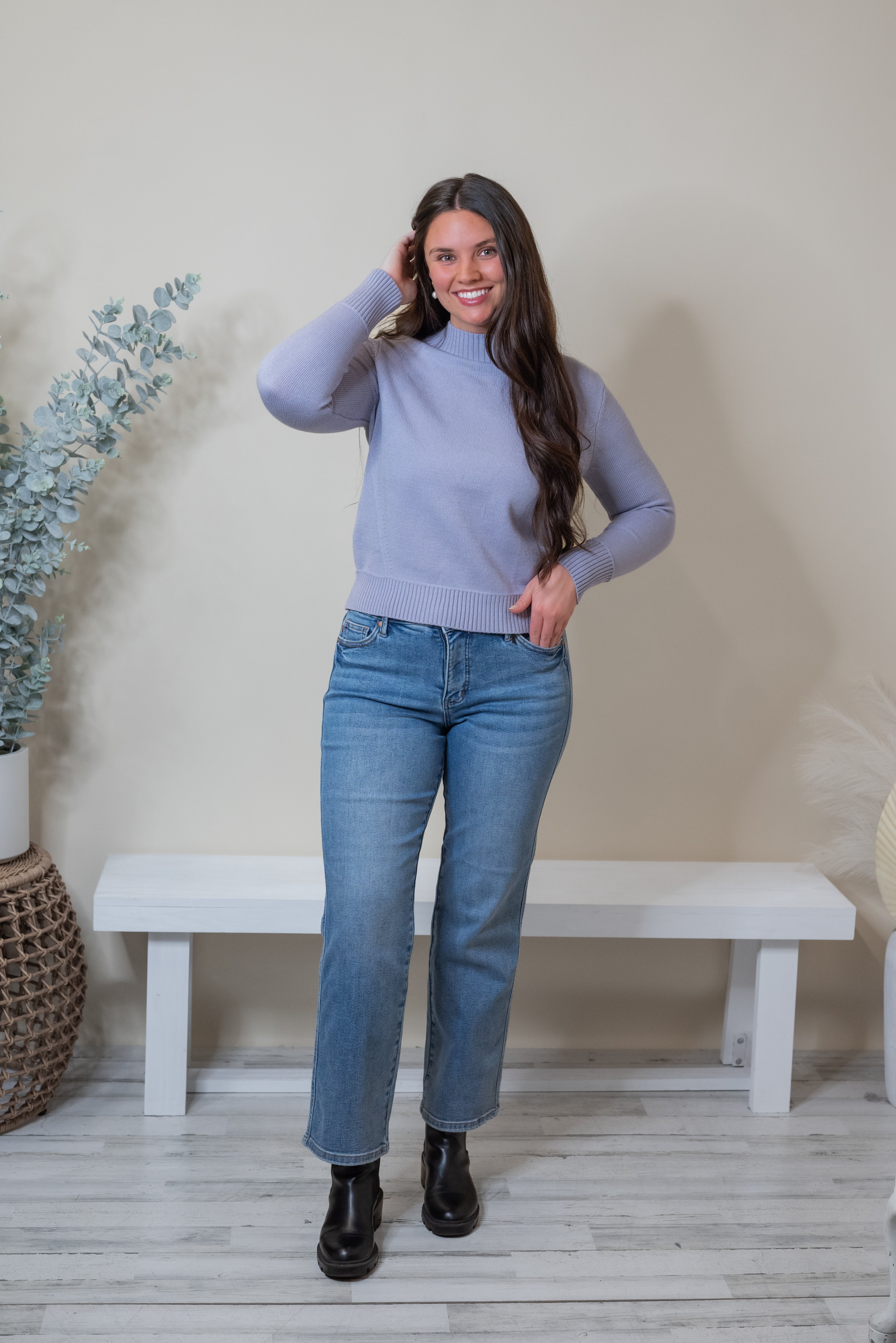 MEMORY MOCKNECK SWEATER