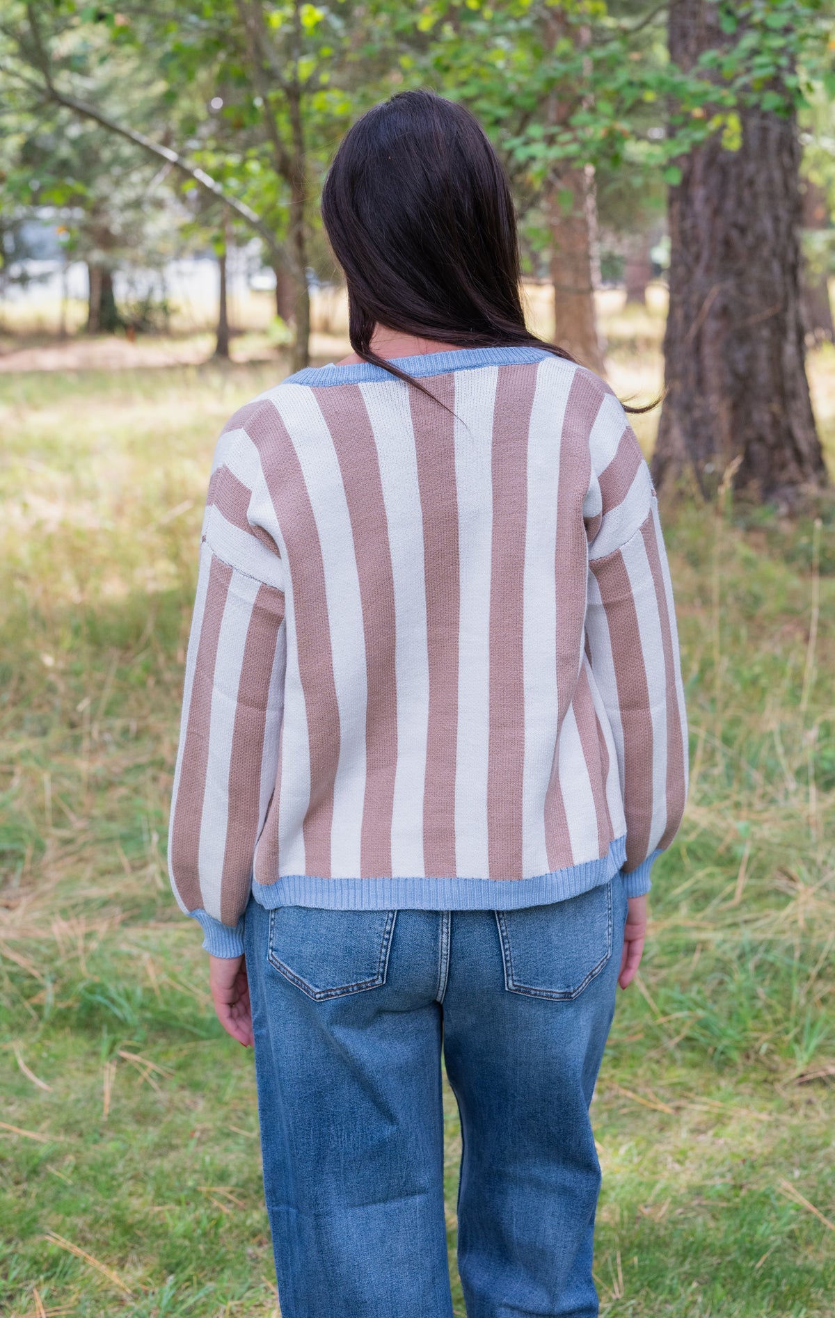 DOLLIE STRIPE CARDIGAN