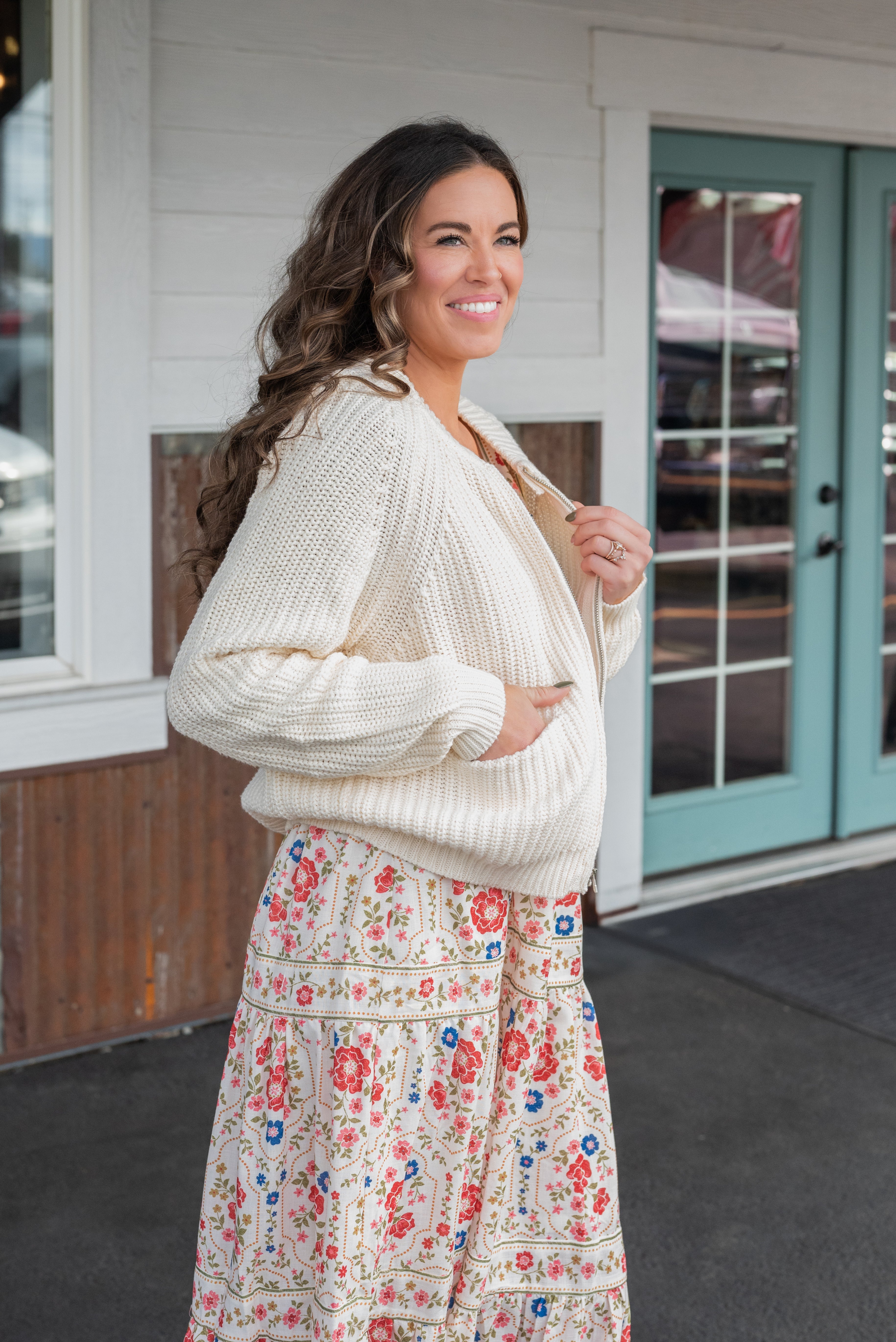 WESTON ZIP UP SWEATER