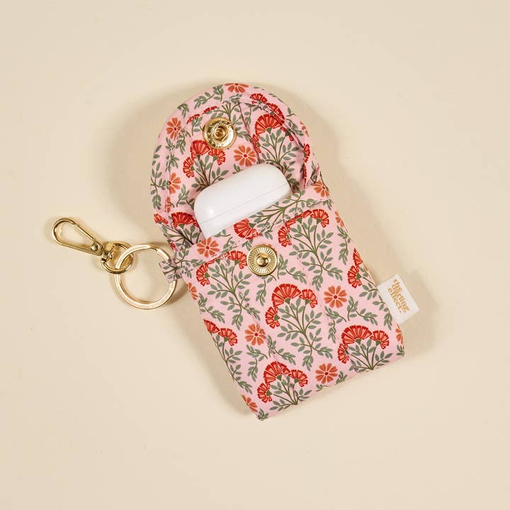 Puffy Earbud Case Keychain