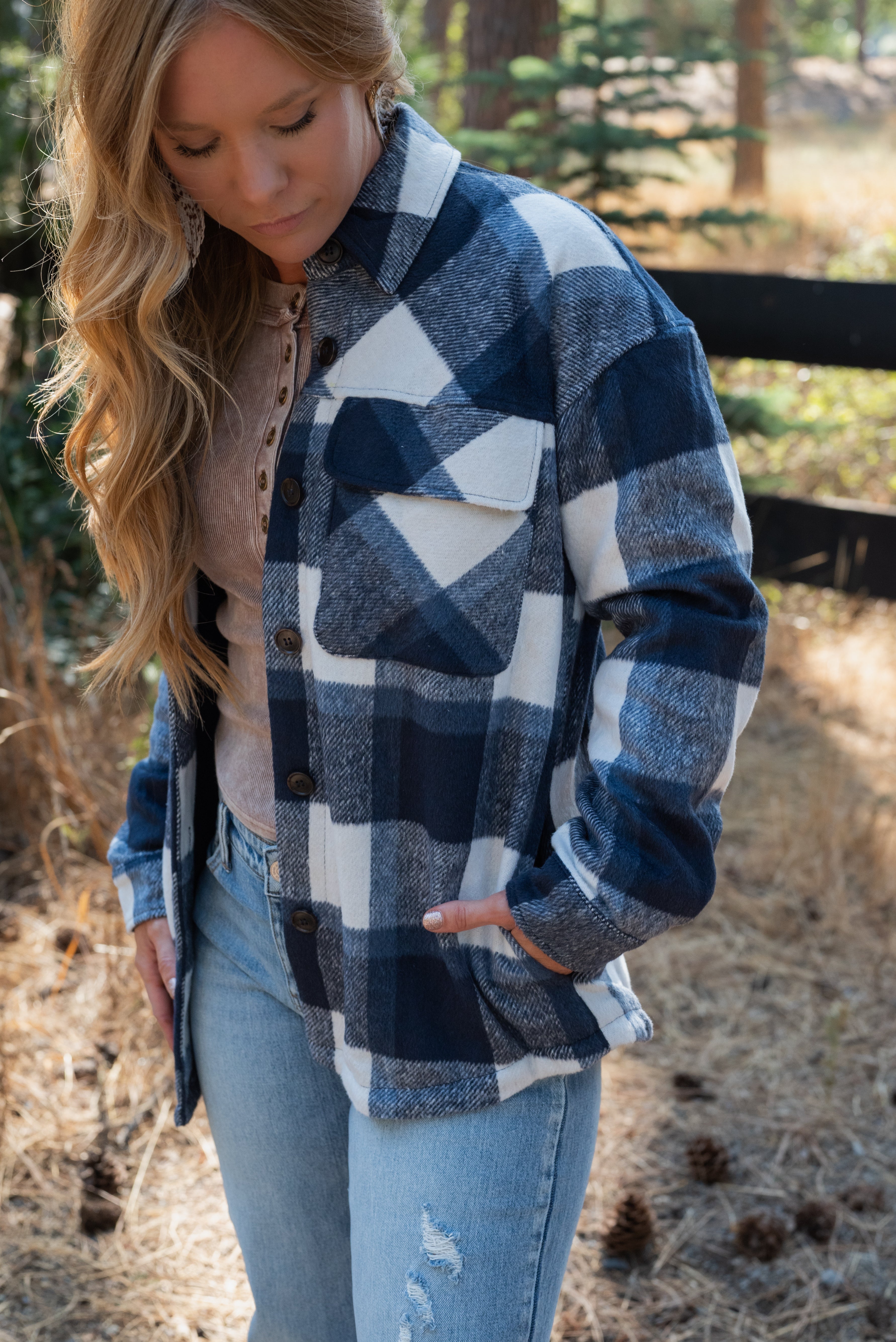 KAITLIN PLAID SHACKET