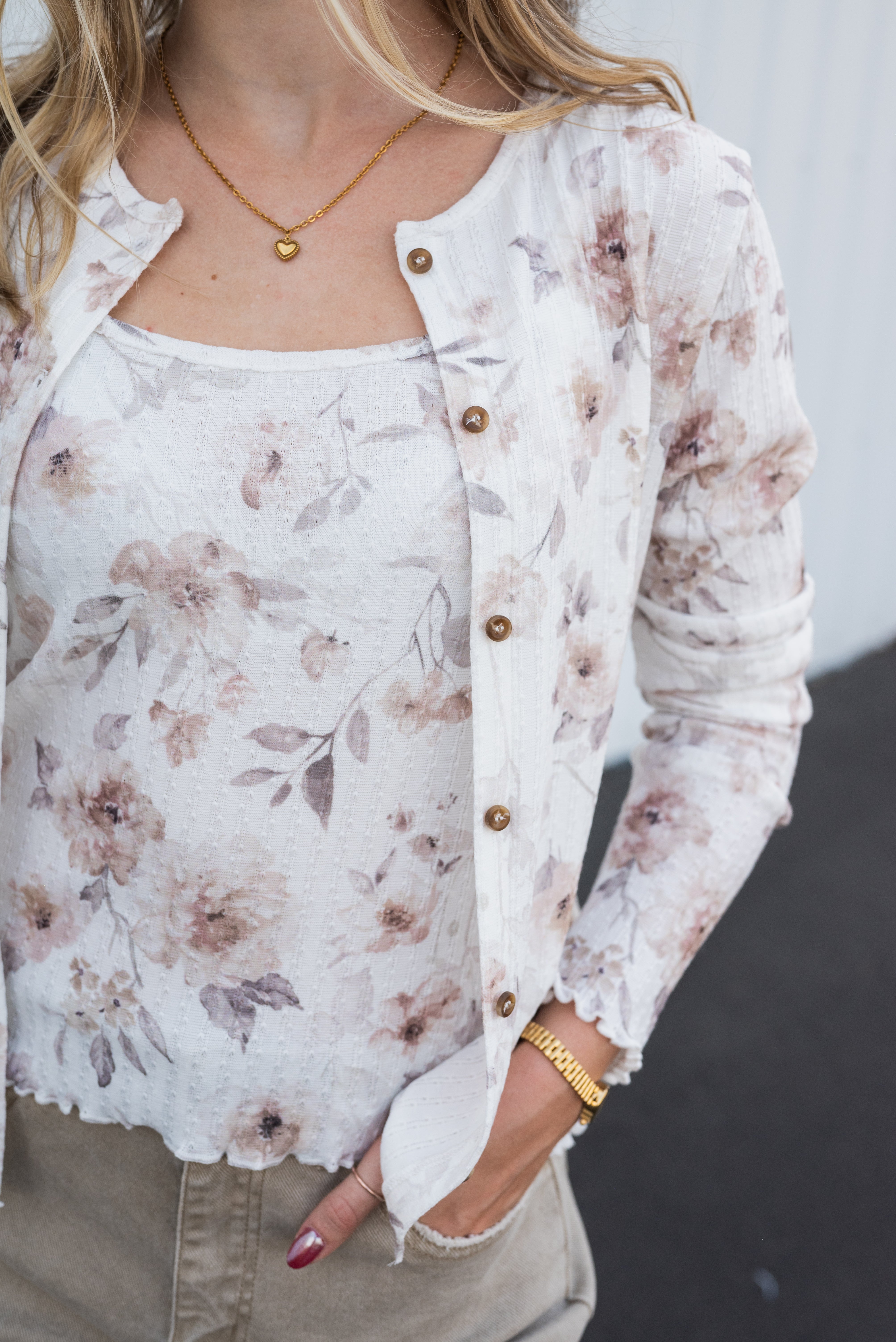 ESTHER CARDI/CAMI SET