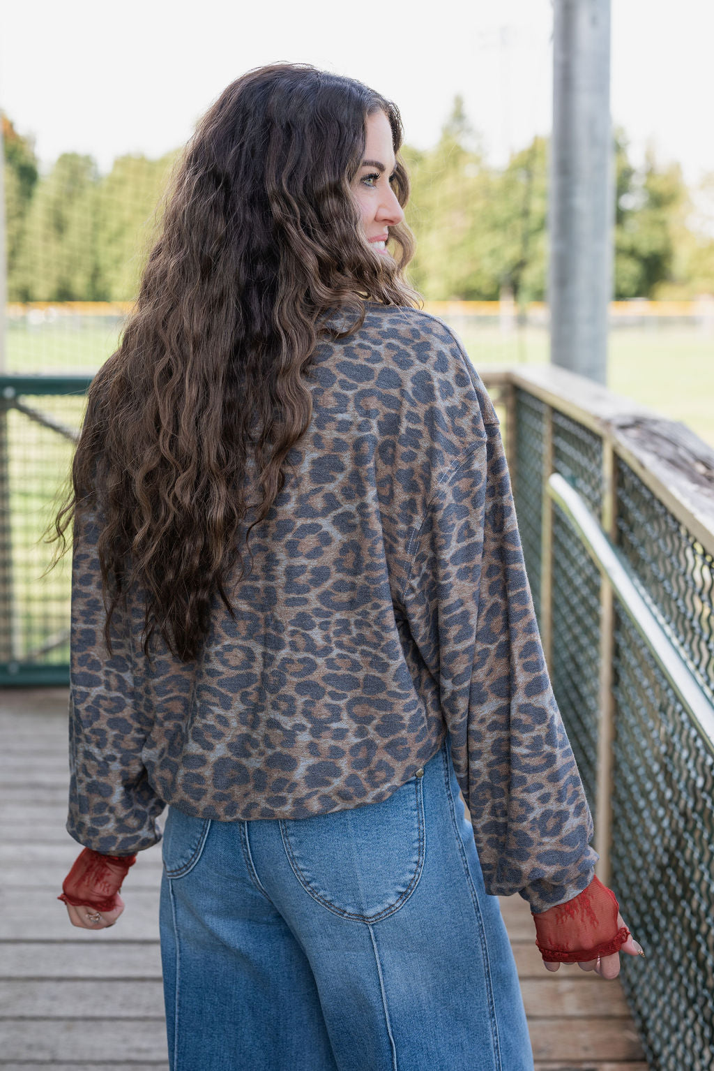 LEOPARD FREE BIRD TOP