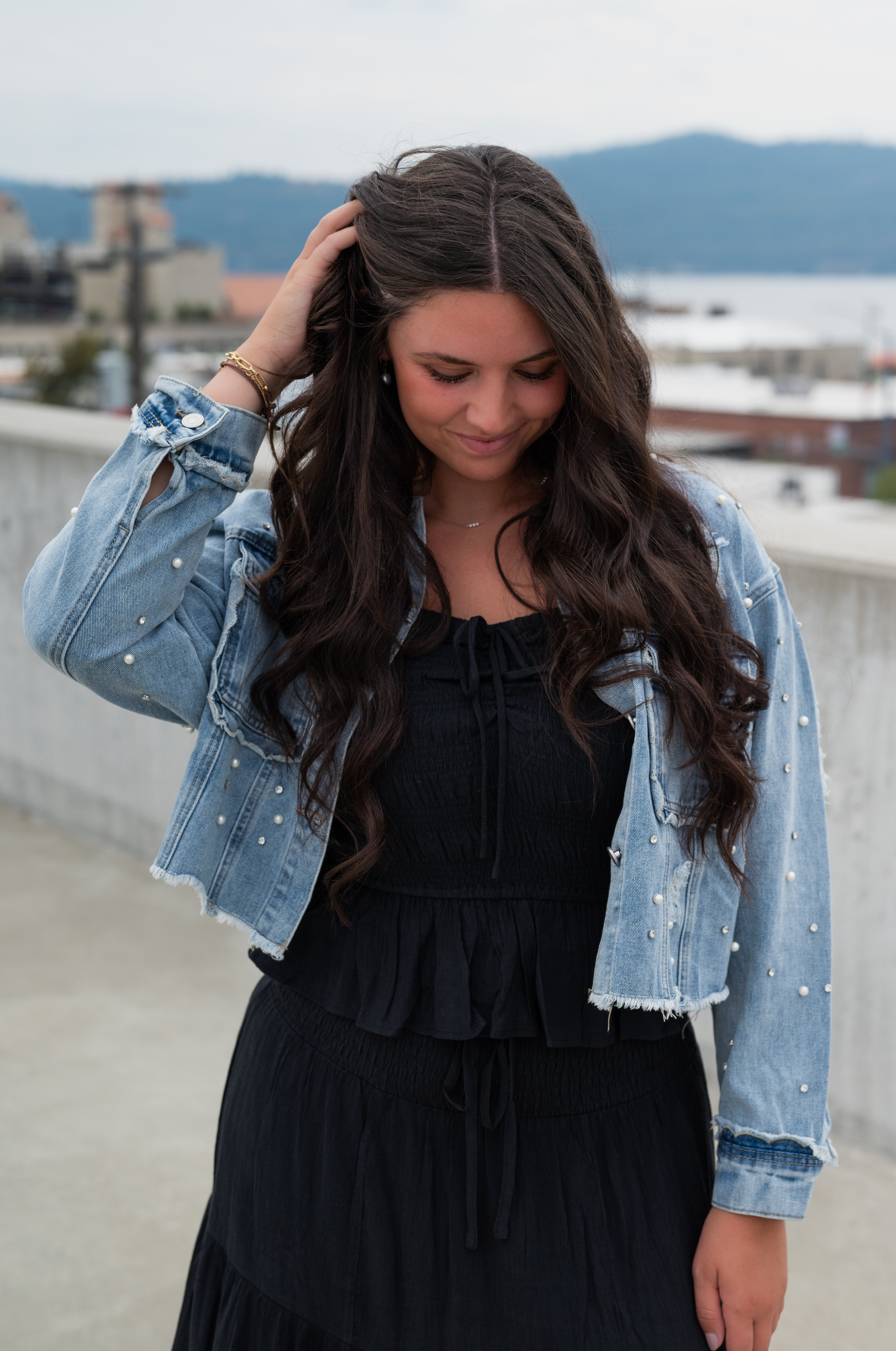 CORALIE GLITZY DENIM JACKET
