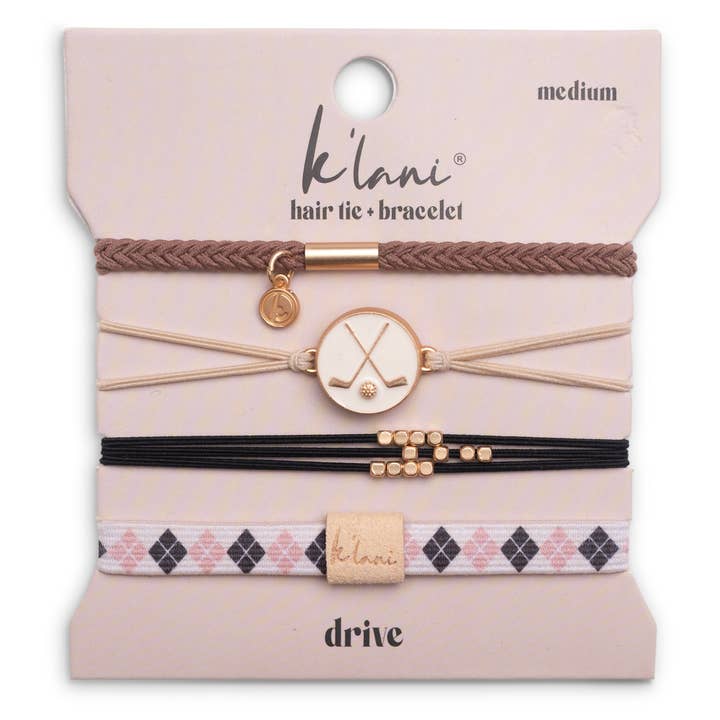 "Drive" Hair Tie Bracelets with Removable Ball Marker