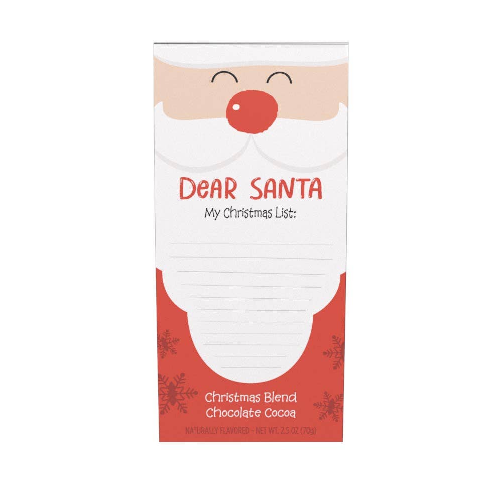 Dear Santa - My Christmas List Choc Cocoa (2.5oz Tent Boxes)