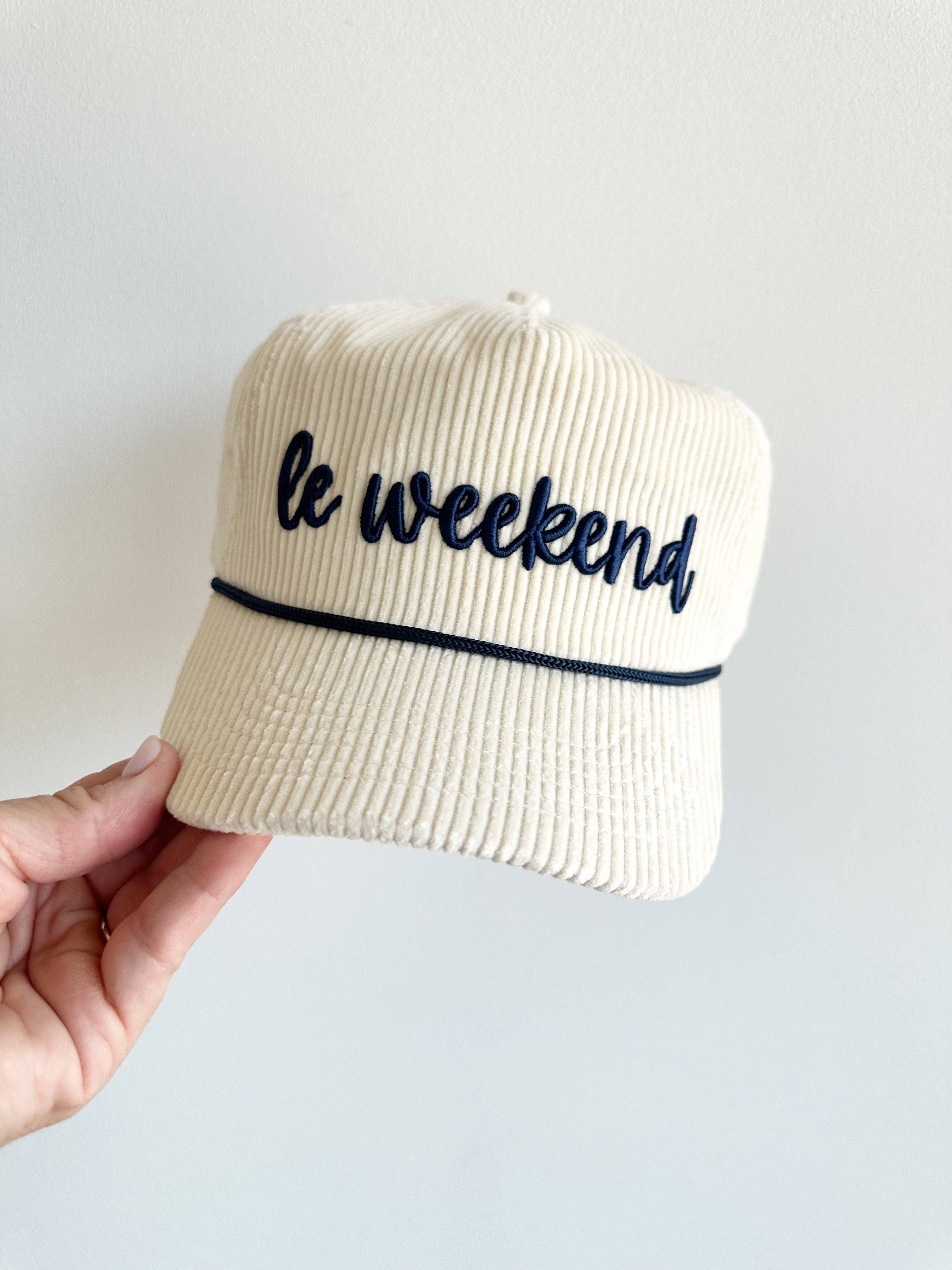 Le Weekend Corduroy Trucker Hat