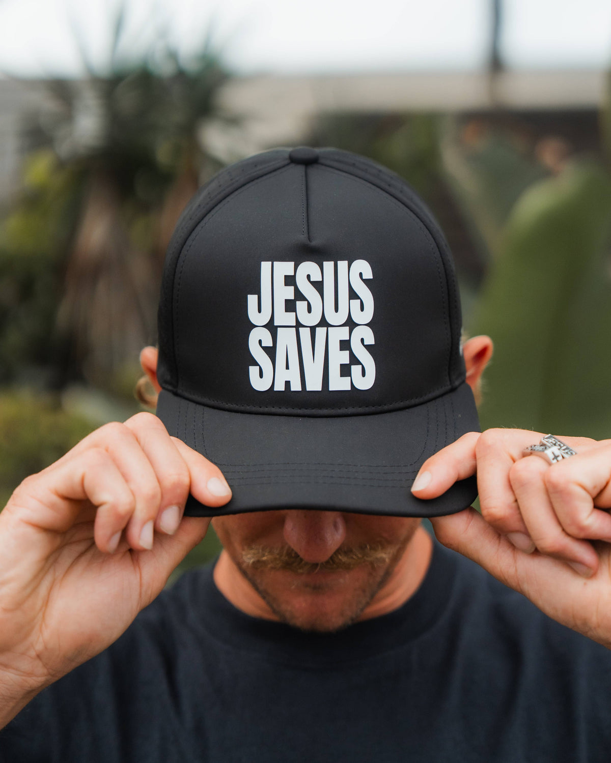 Jesus Saves Premium Hat