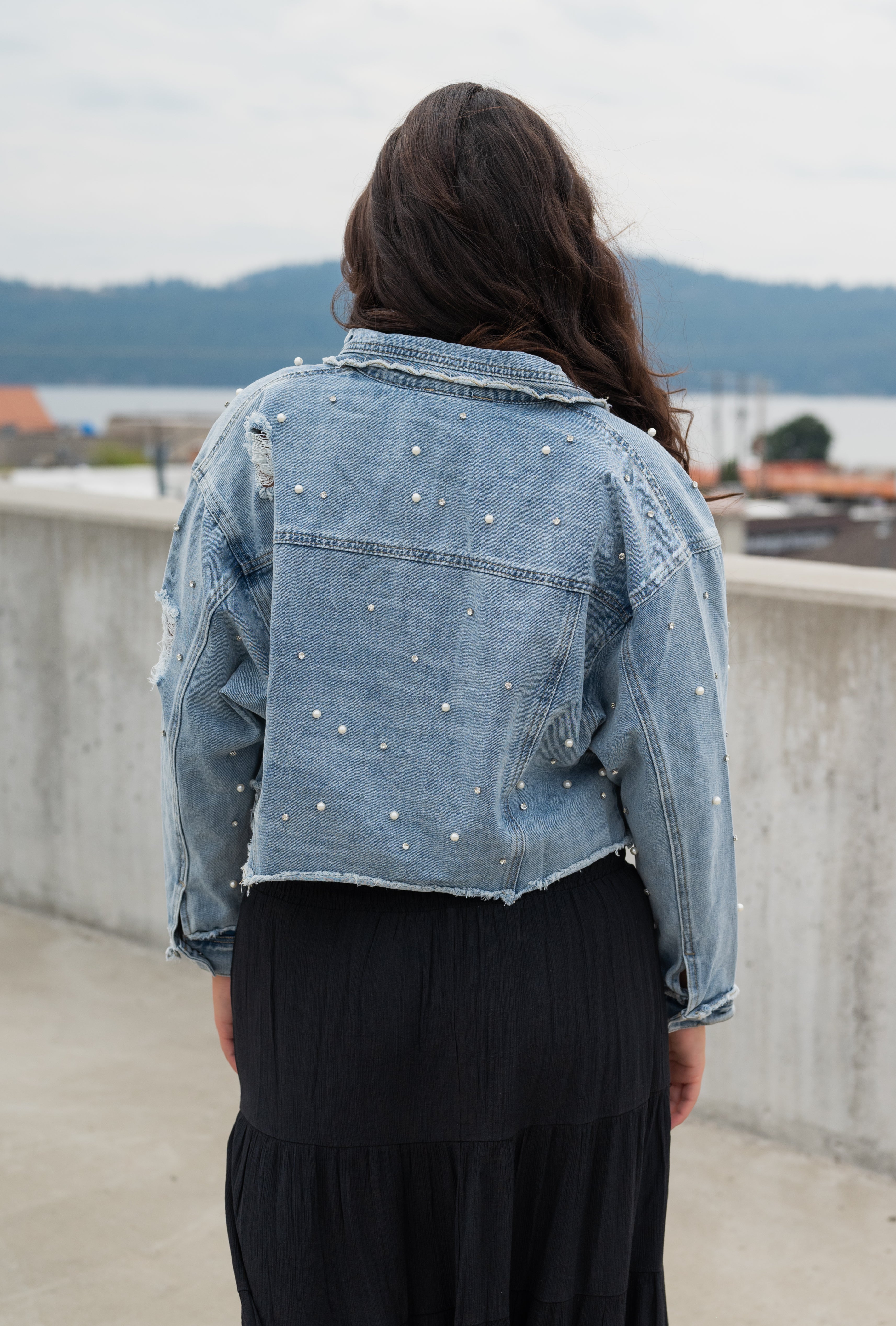 CORALIE GLITZY DENIM JACKET