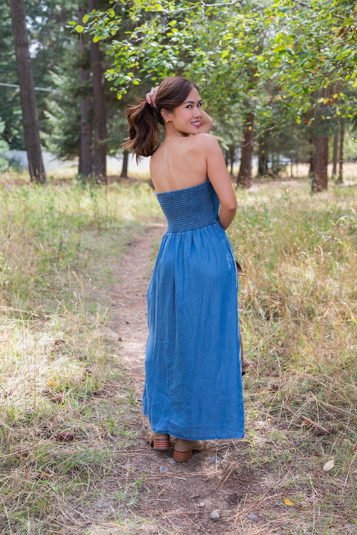 FLORETTA STRAPLESS DRESS