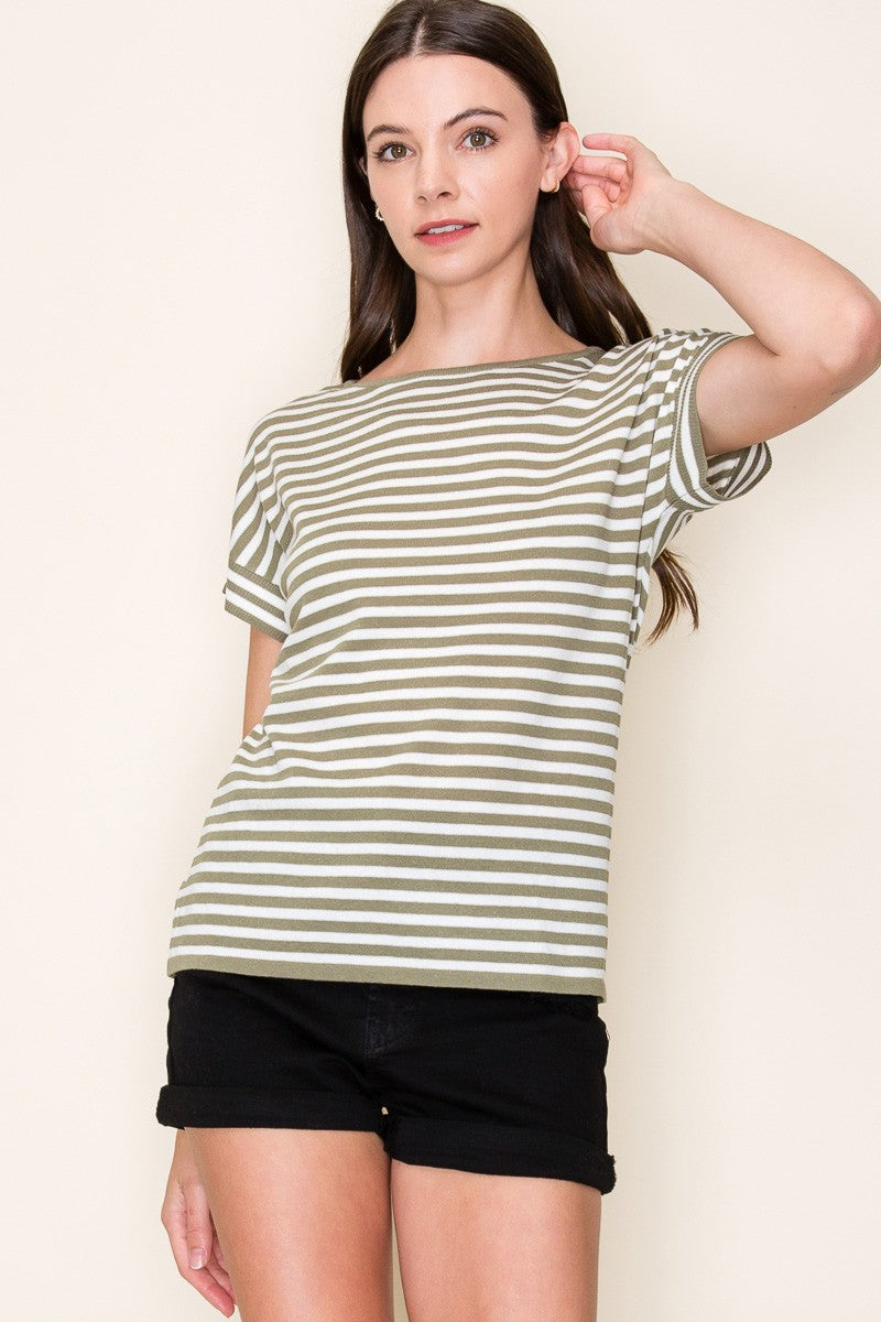 WEAVER STRIPE TOP