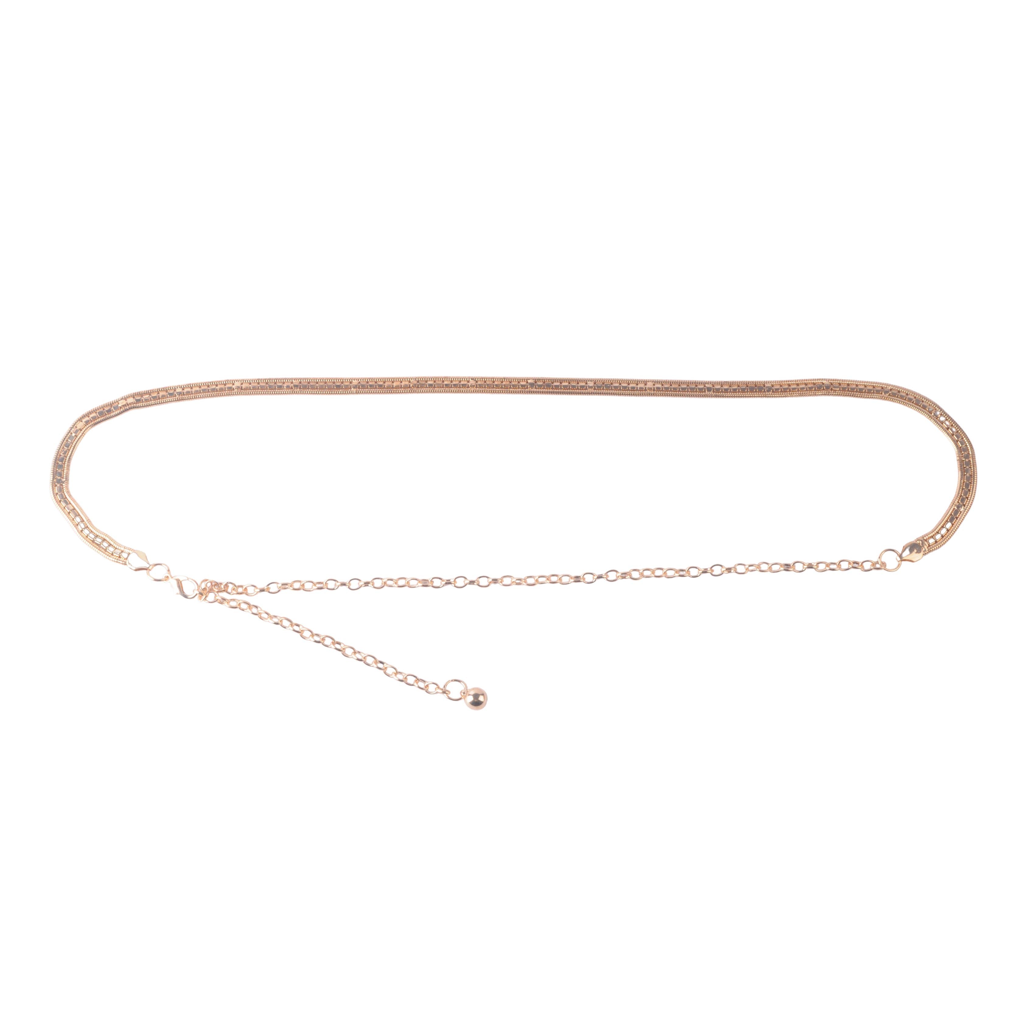 Singular Rhinestone Rope Chain Belt
