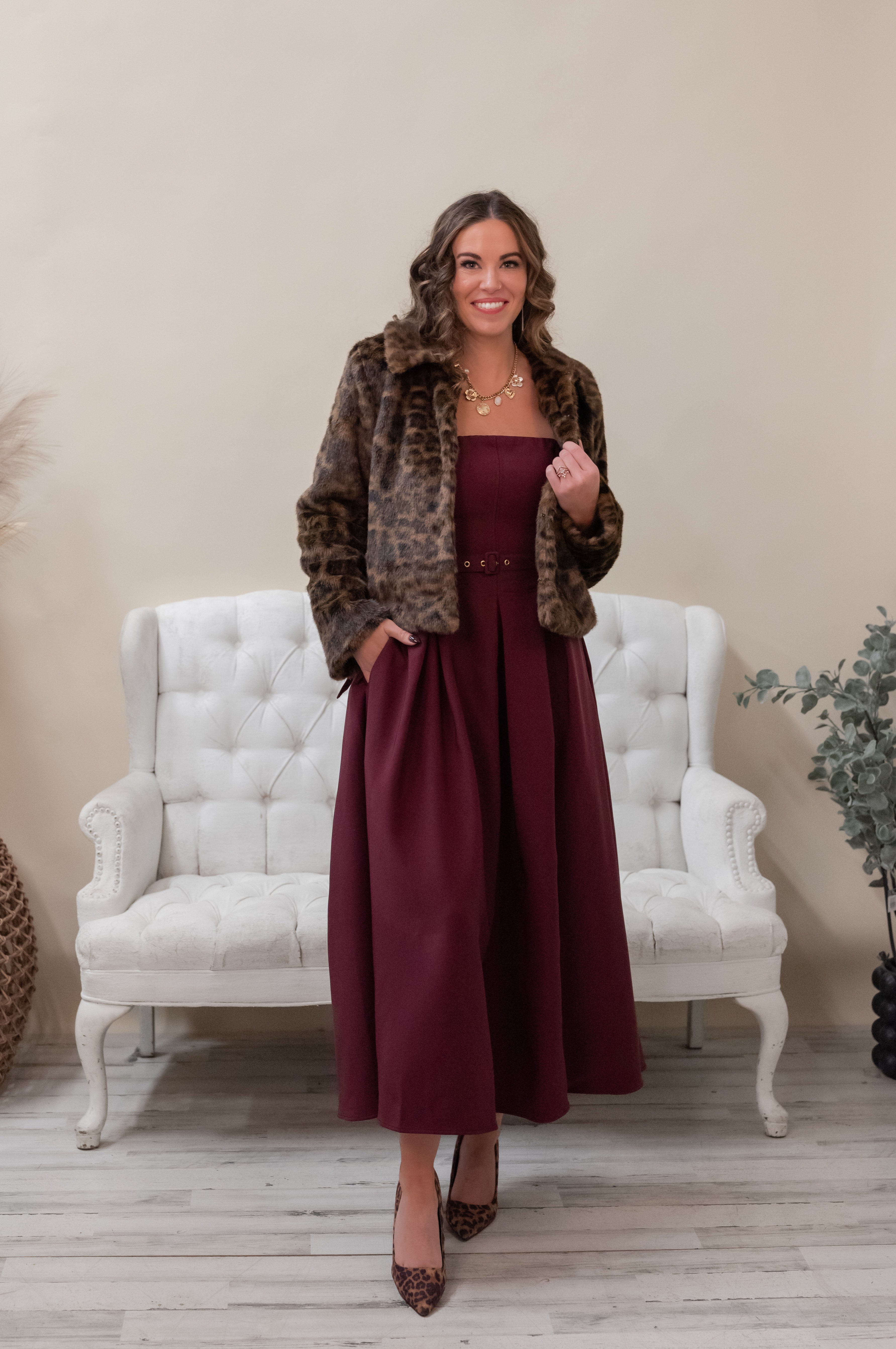 MILEY STRAPLESS DRESS