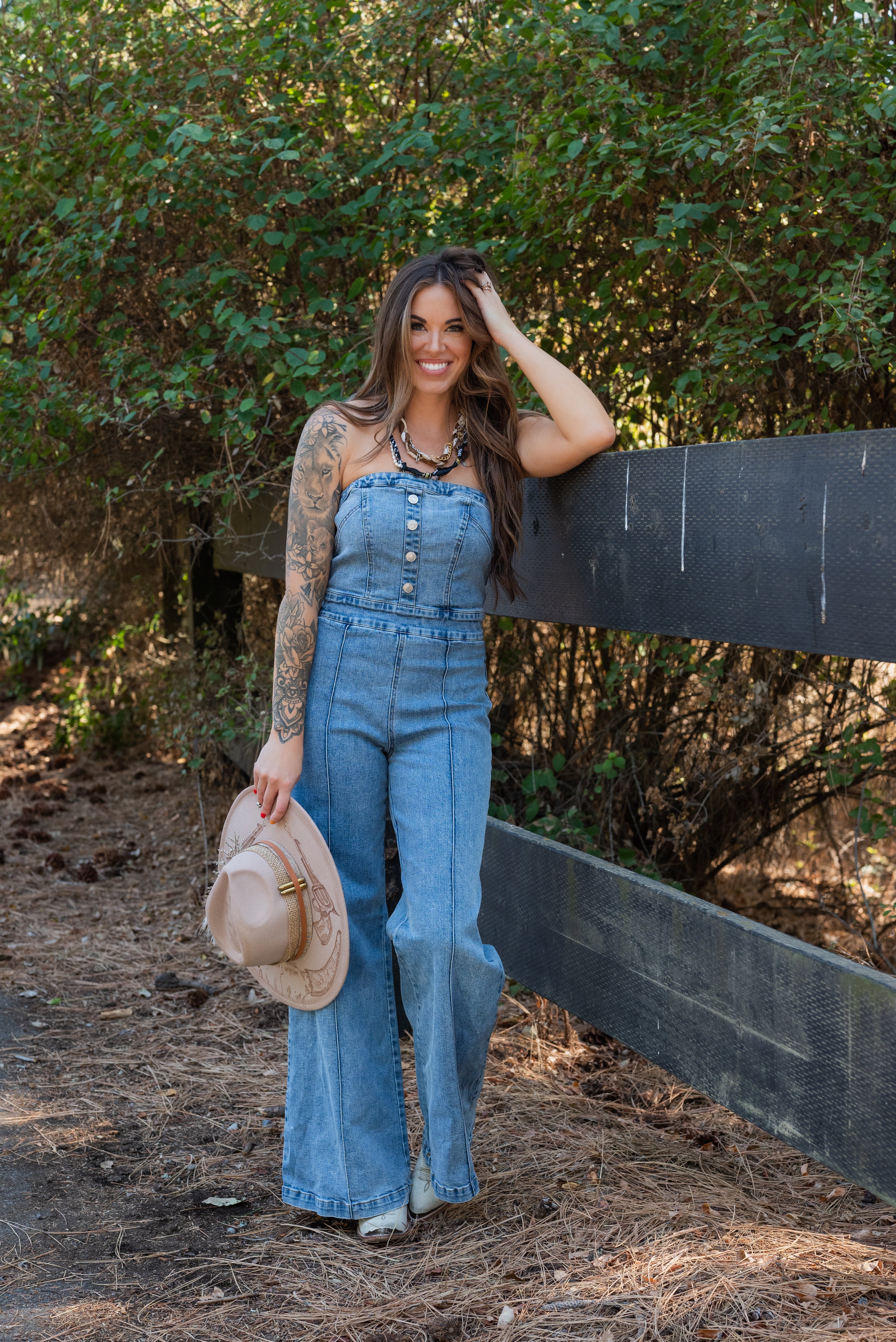 CAYLEE DENIM JUMPSUIT