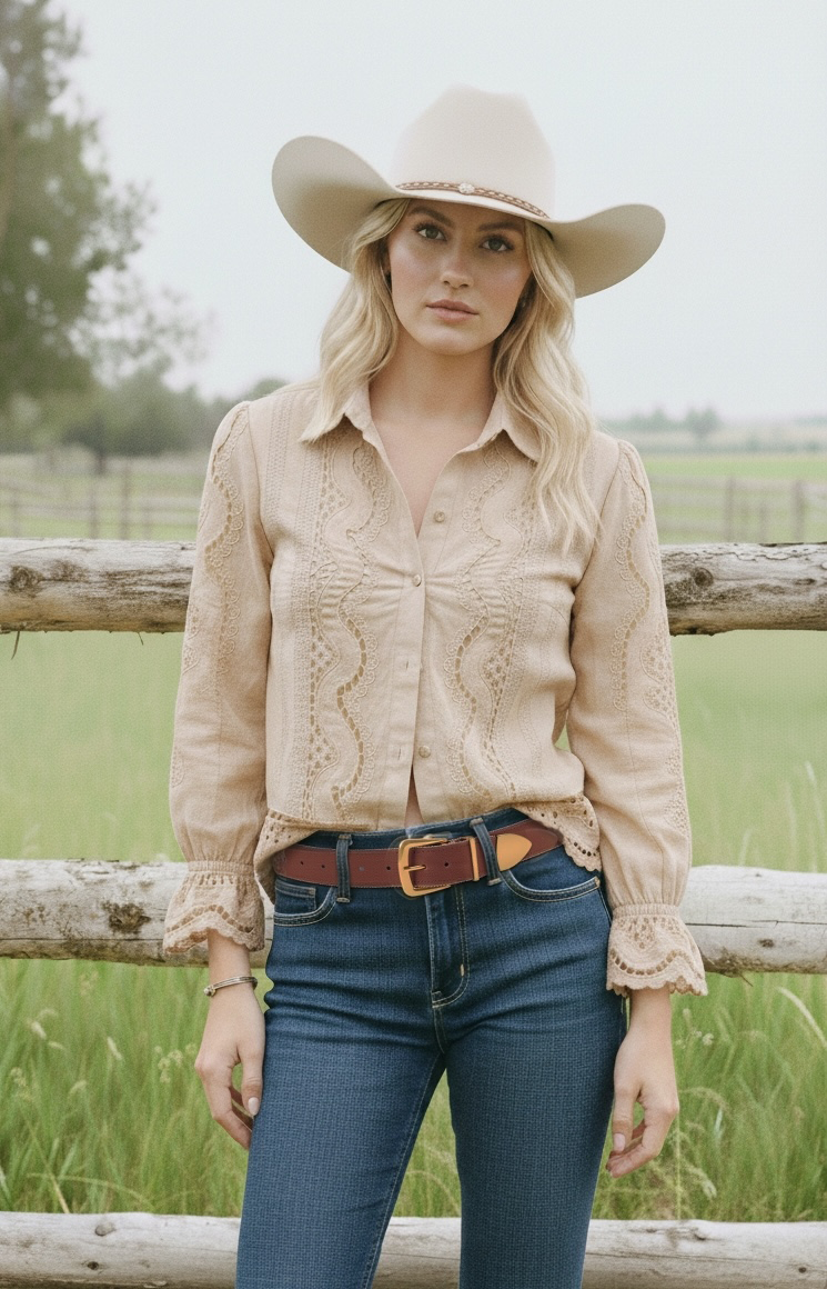 Zipper Lined Belt with Gold Hardware