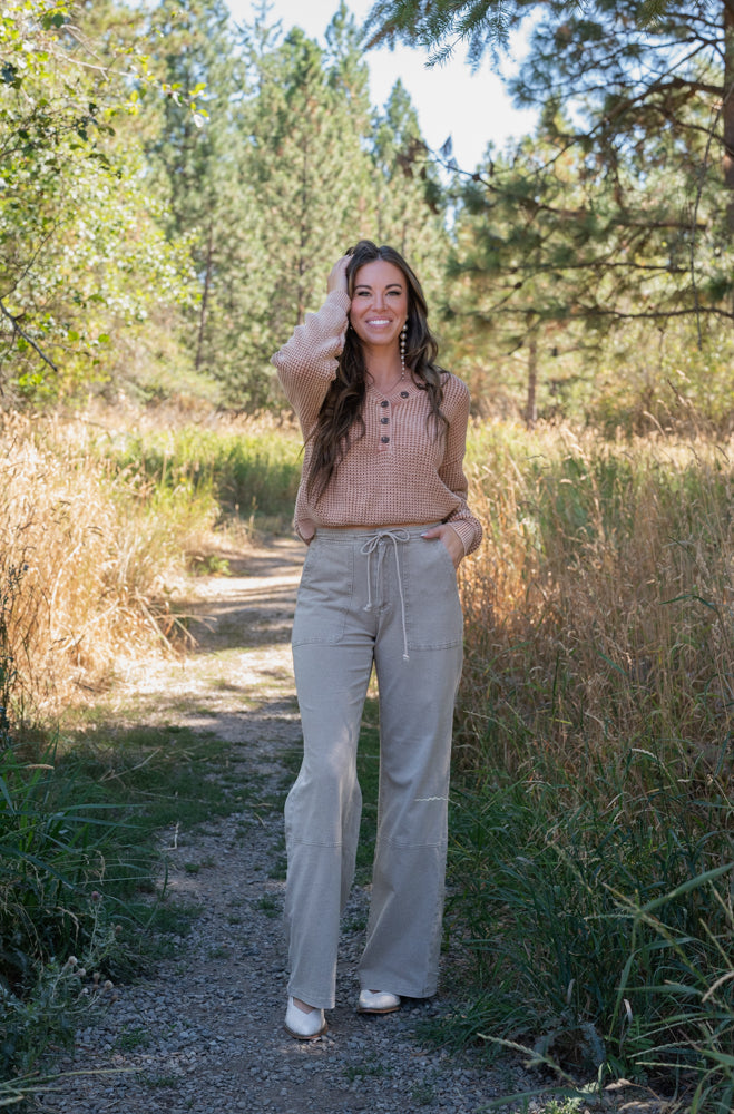 BRIXTON BUTTON SWEATER