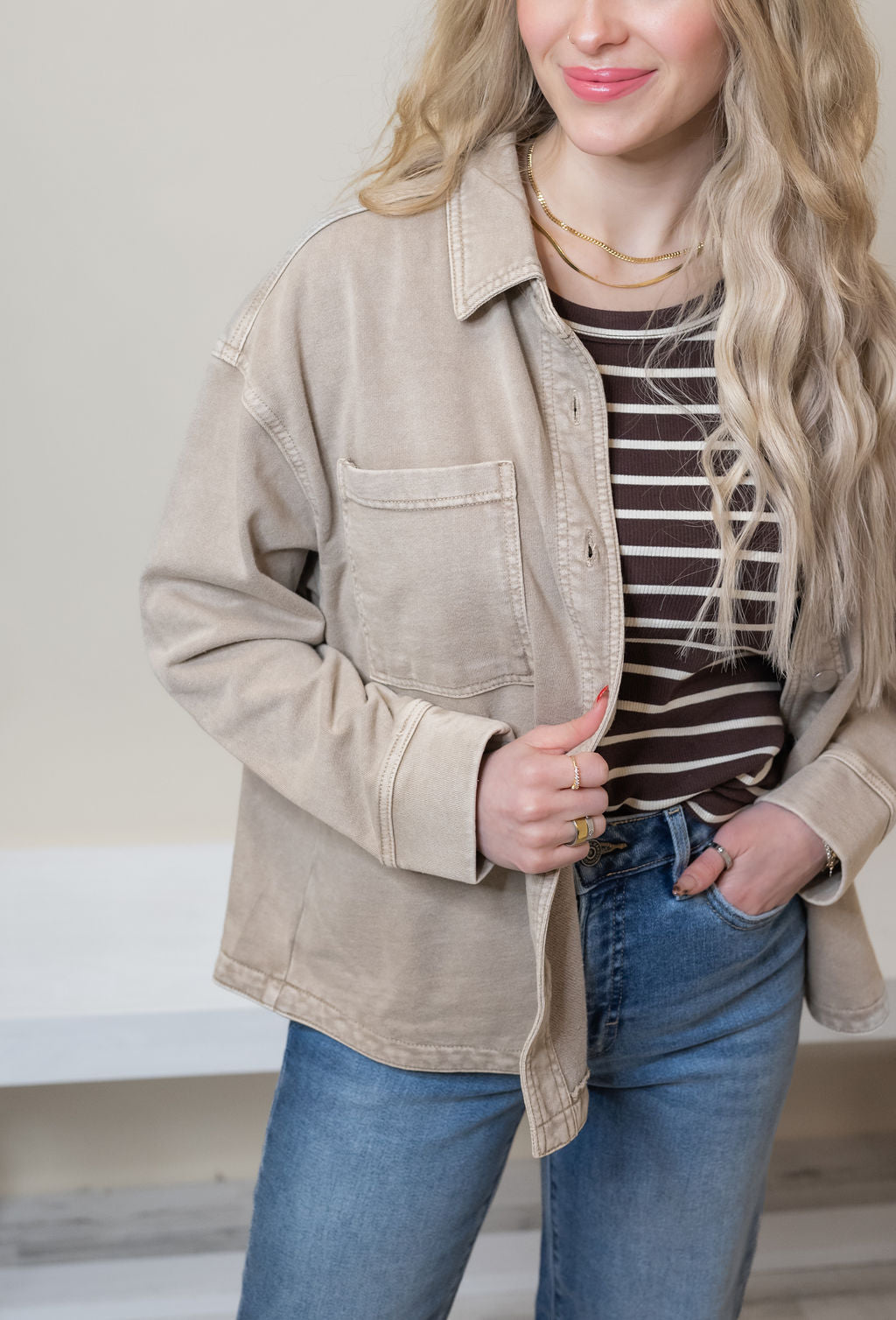 BRECKLY CROP SHACKET