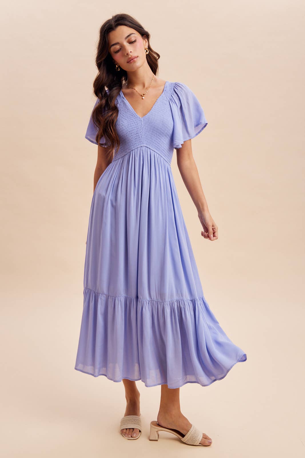 ELLA SMOCKED DRESS