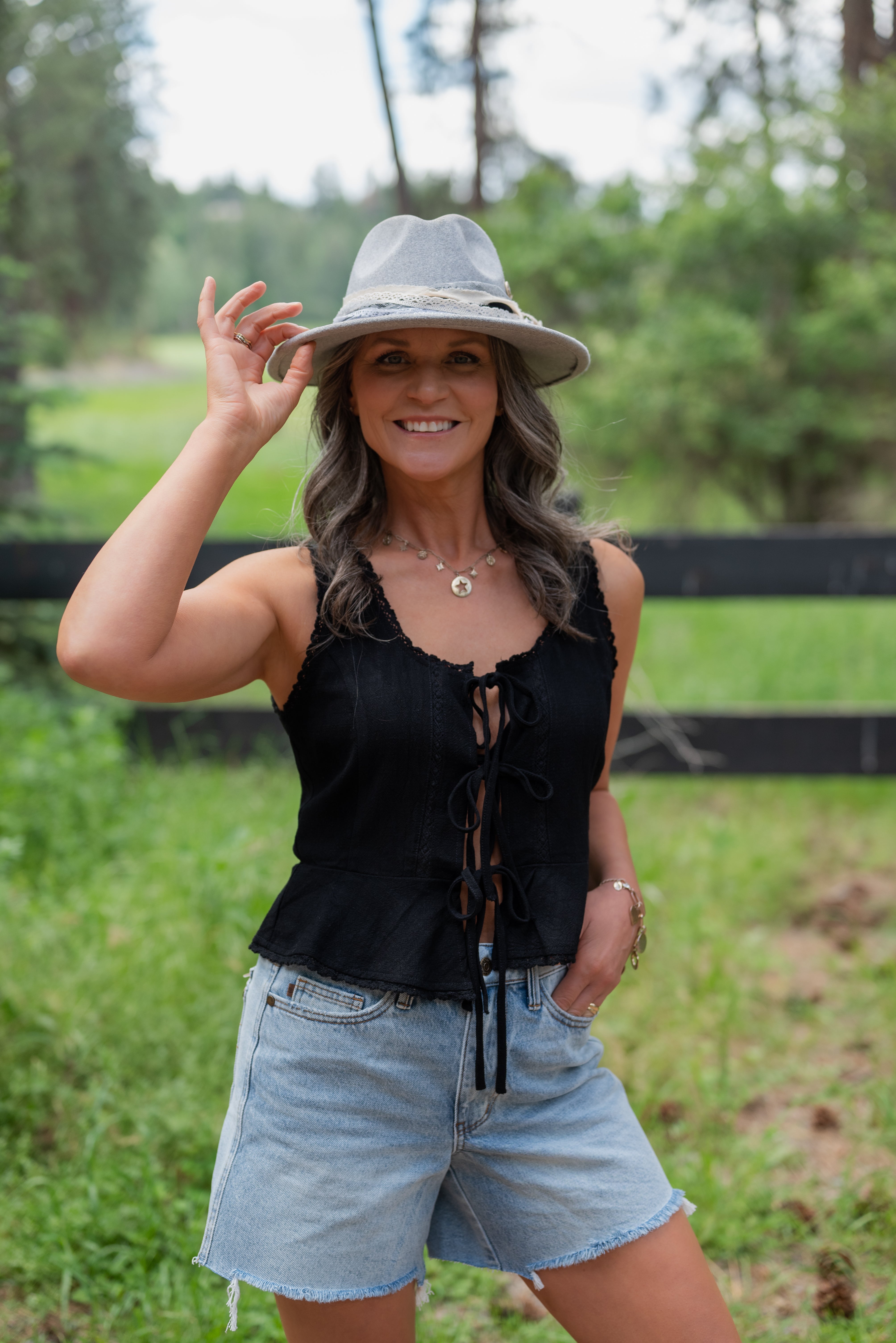 CONSTANCE PEPLUM TANK