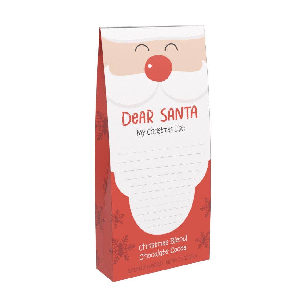 Dear Santa - My Christmas List Choc Cocoa (2.5oz Tent Boxes)