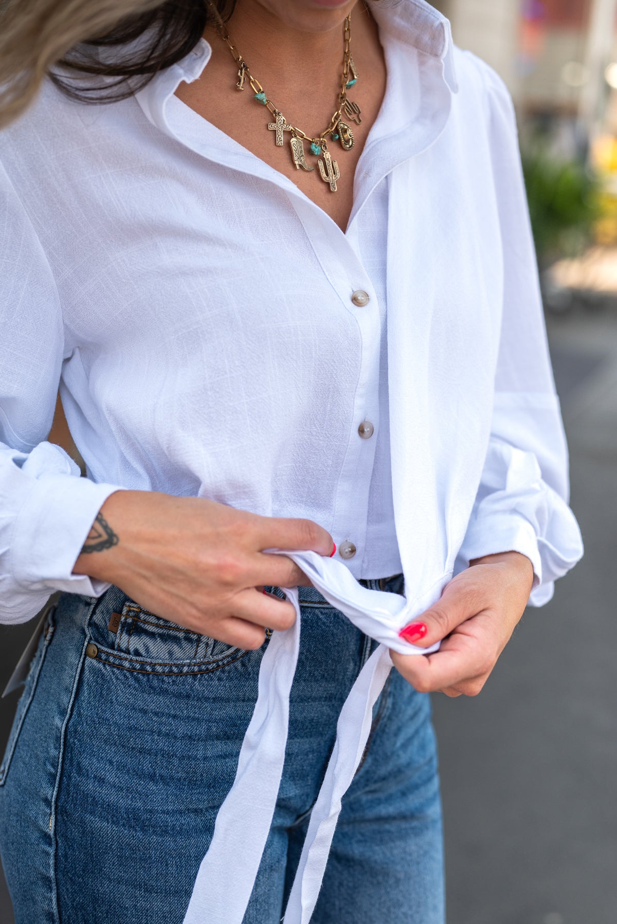 HANNE SHIRT W/ TIE