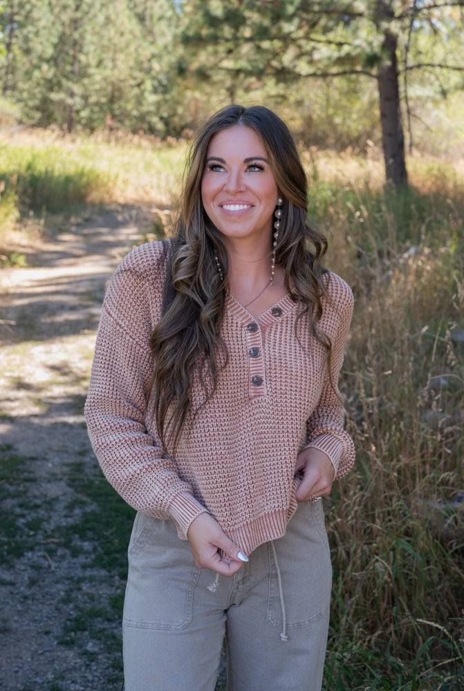 BRIXTON BUTTON SWEATER