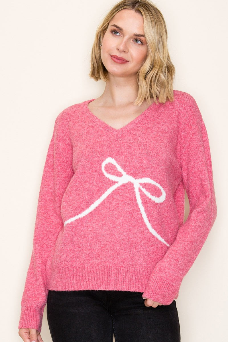AMIYAE BOW SWEATER