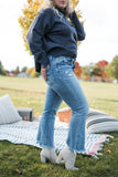 AMBER HIGH RISE KICK FLARE