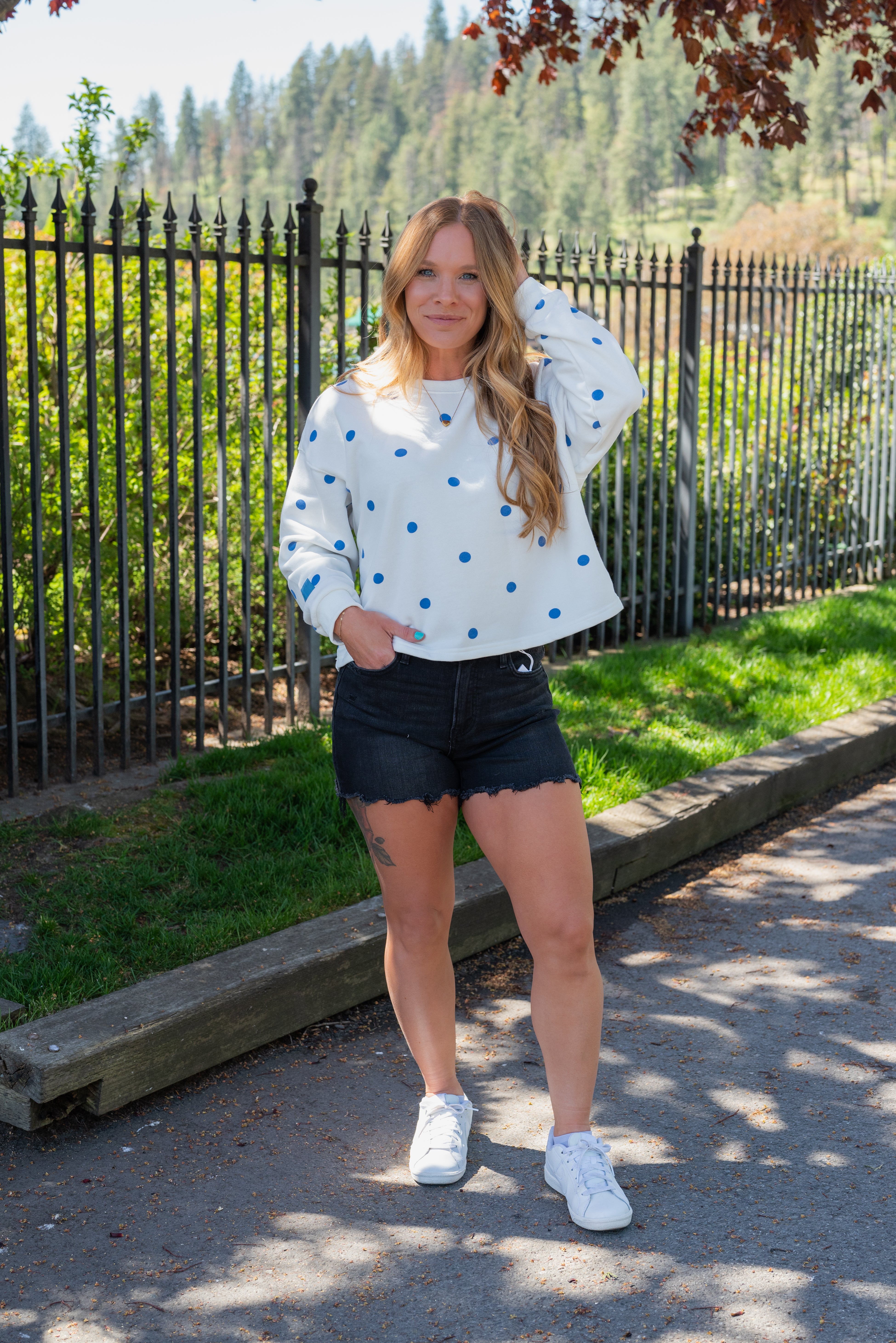 KELLEY POLKA DOT SWEATSHIRT