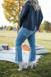AMBER HIGH RISE KICK FLARE
