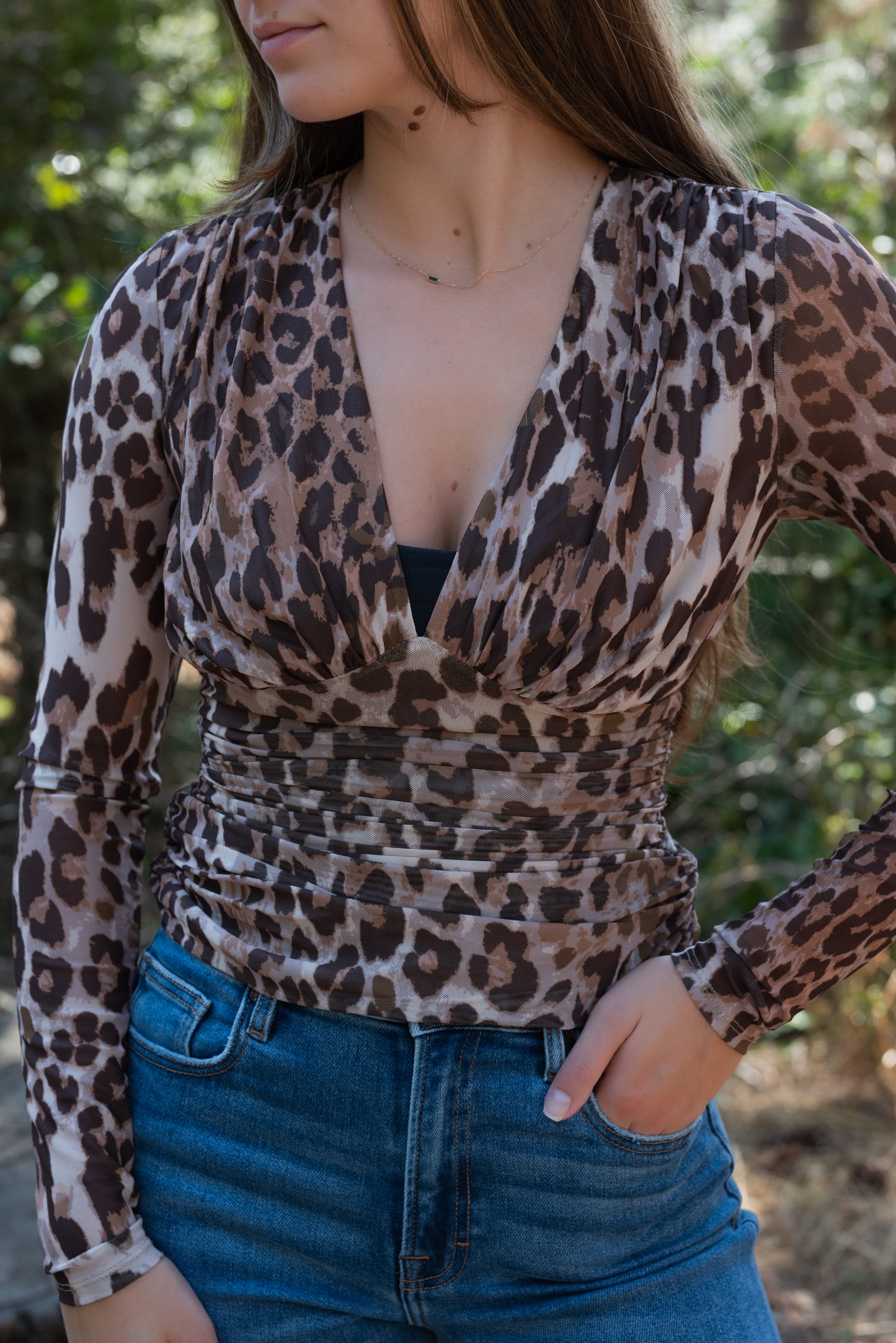 CHEYENNE LEOPARD TOP