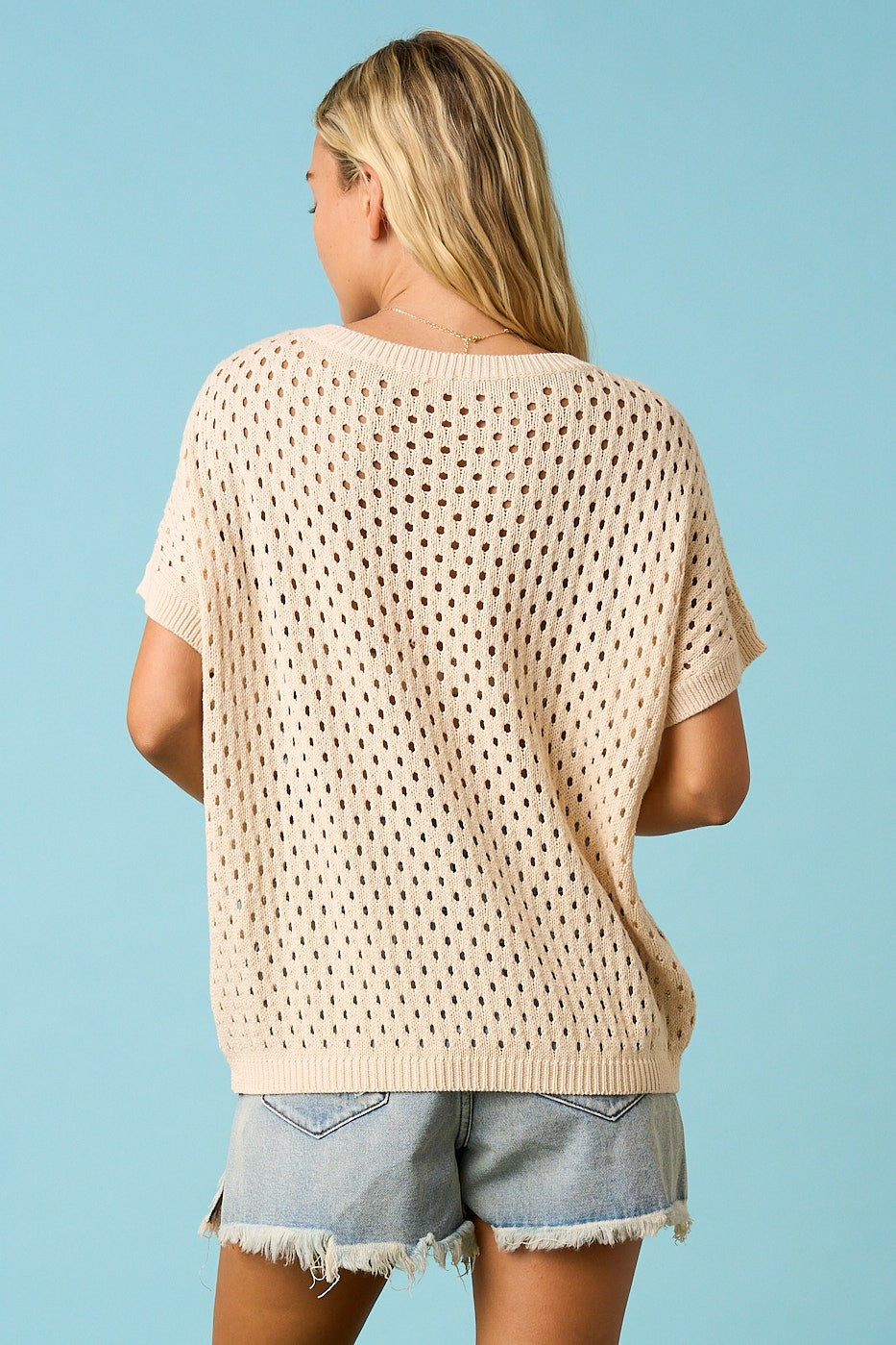 STAR CROCHET SWEATER