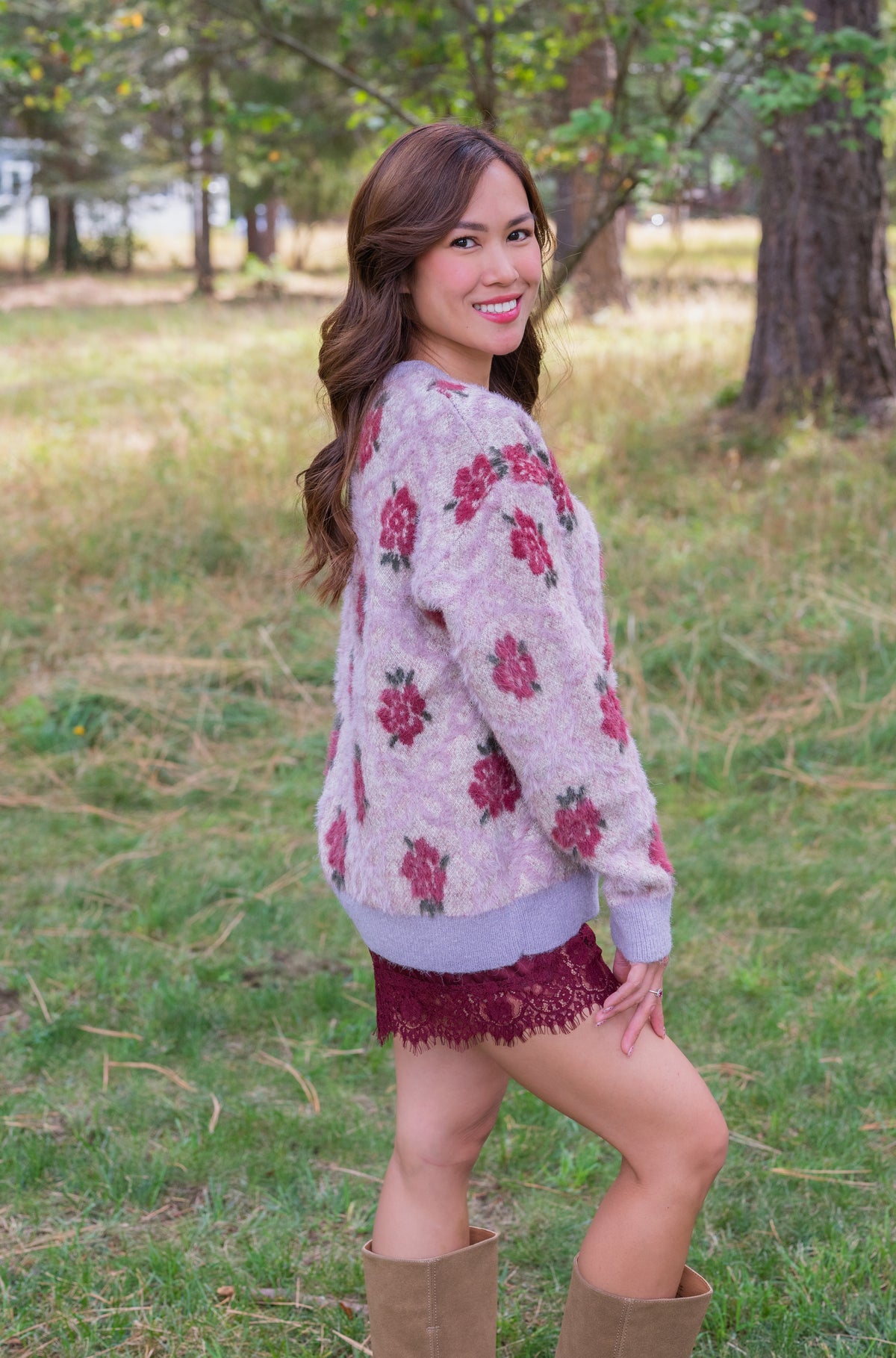ANISSA FLORAL SWEATER