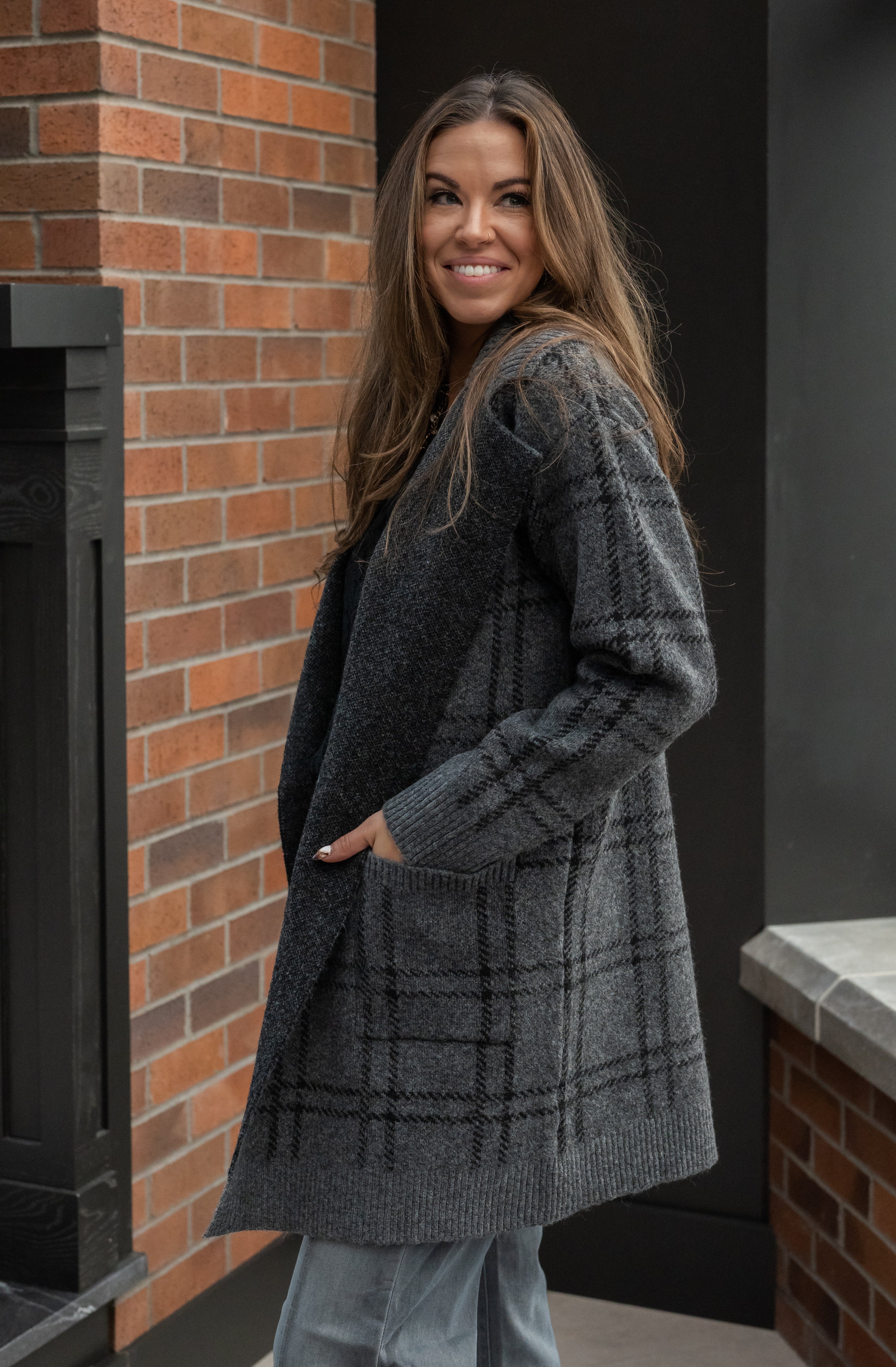 EMORY PLAID COATIGAN