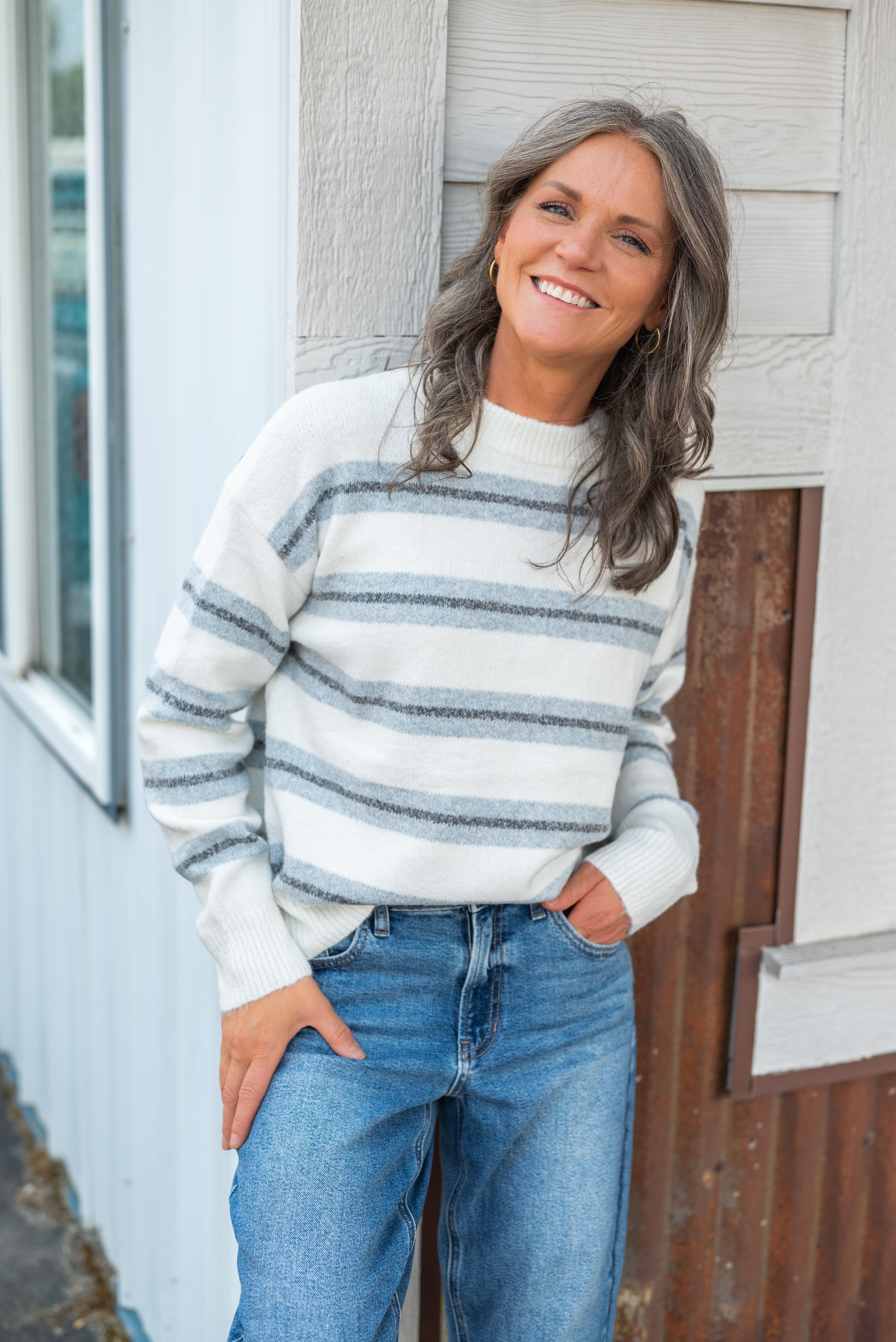 JILLIAN STRIPE SWEATER