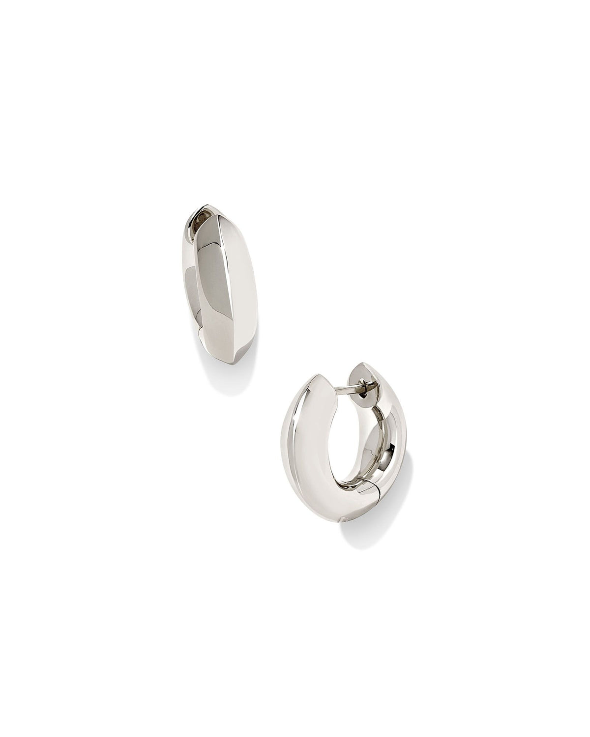 MIKKI METAL HUGGIE EARRINGS