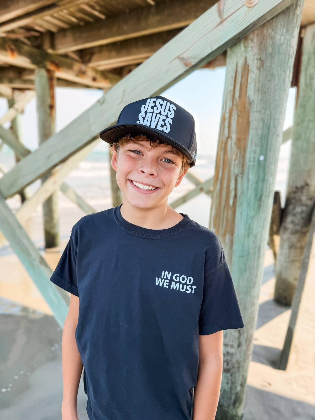Jesus Saves Premium Hat