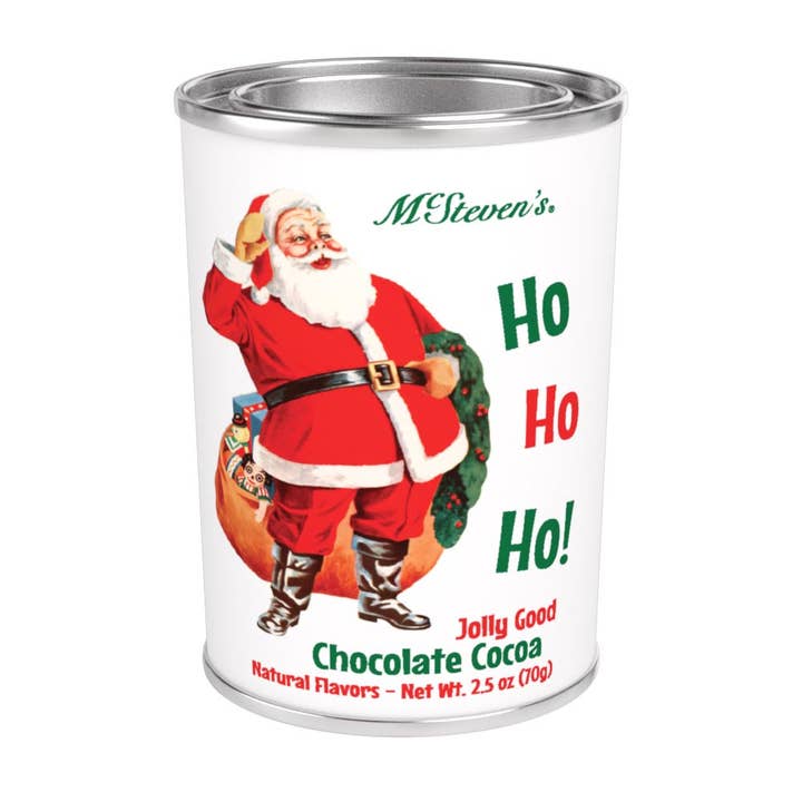 Vintage Santa Ho Ho Ho Jolly Good Chocolate Cocoa 2.5oz