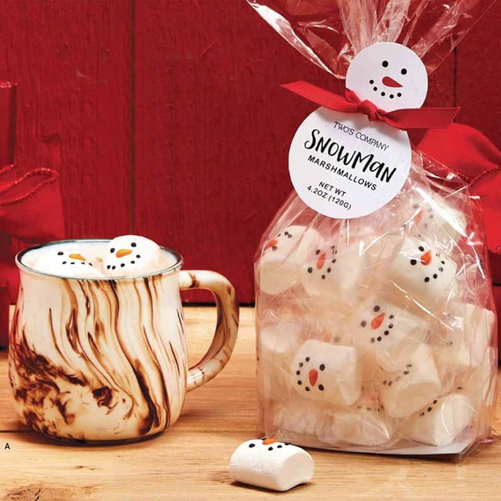 Snowman Marshmallow Candy in Gift Bag